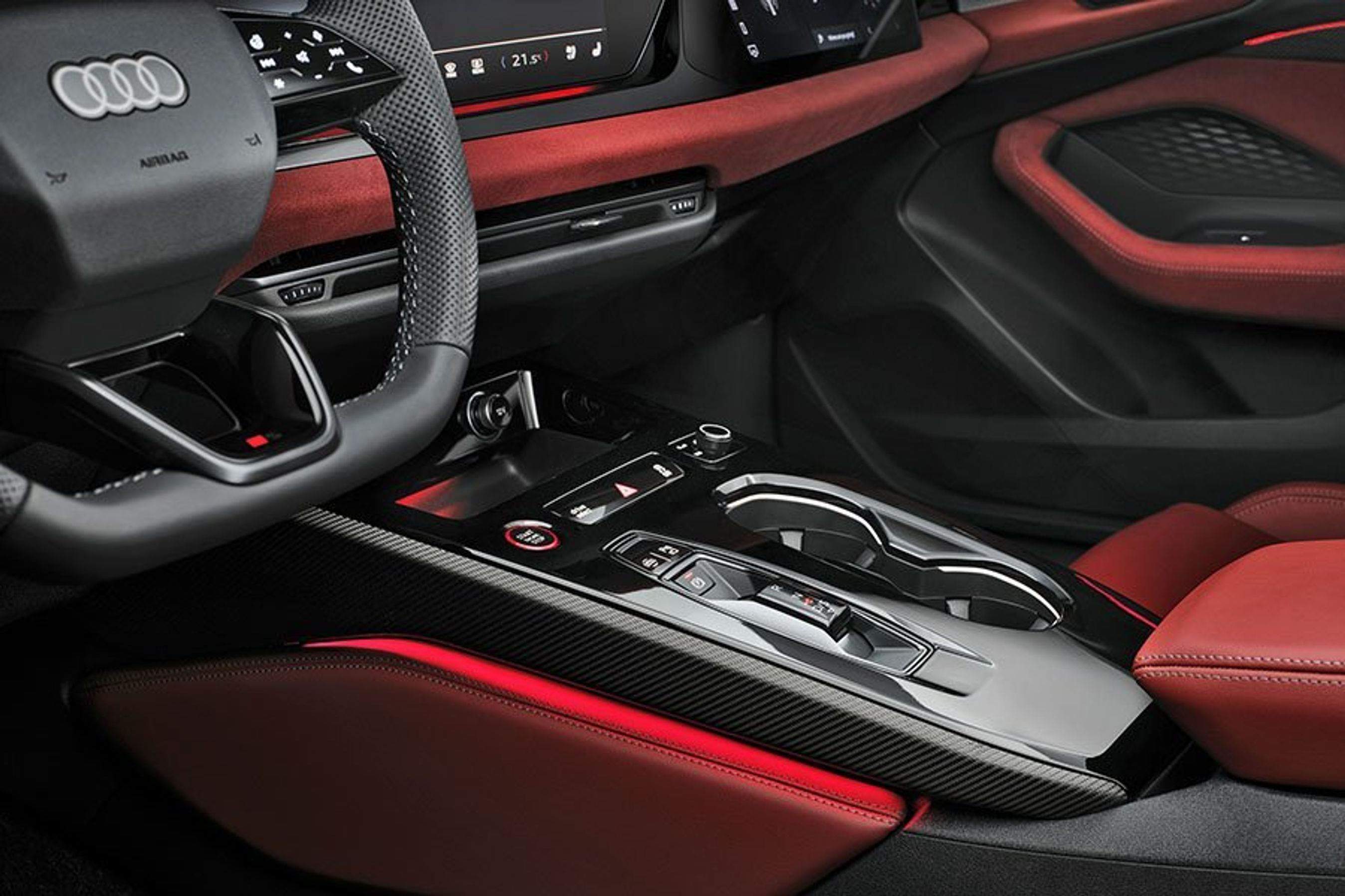 Gearvælger i en Audi A6 Avant