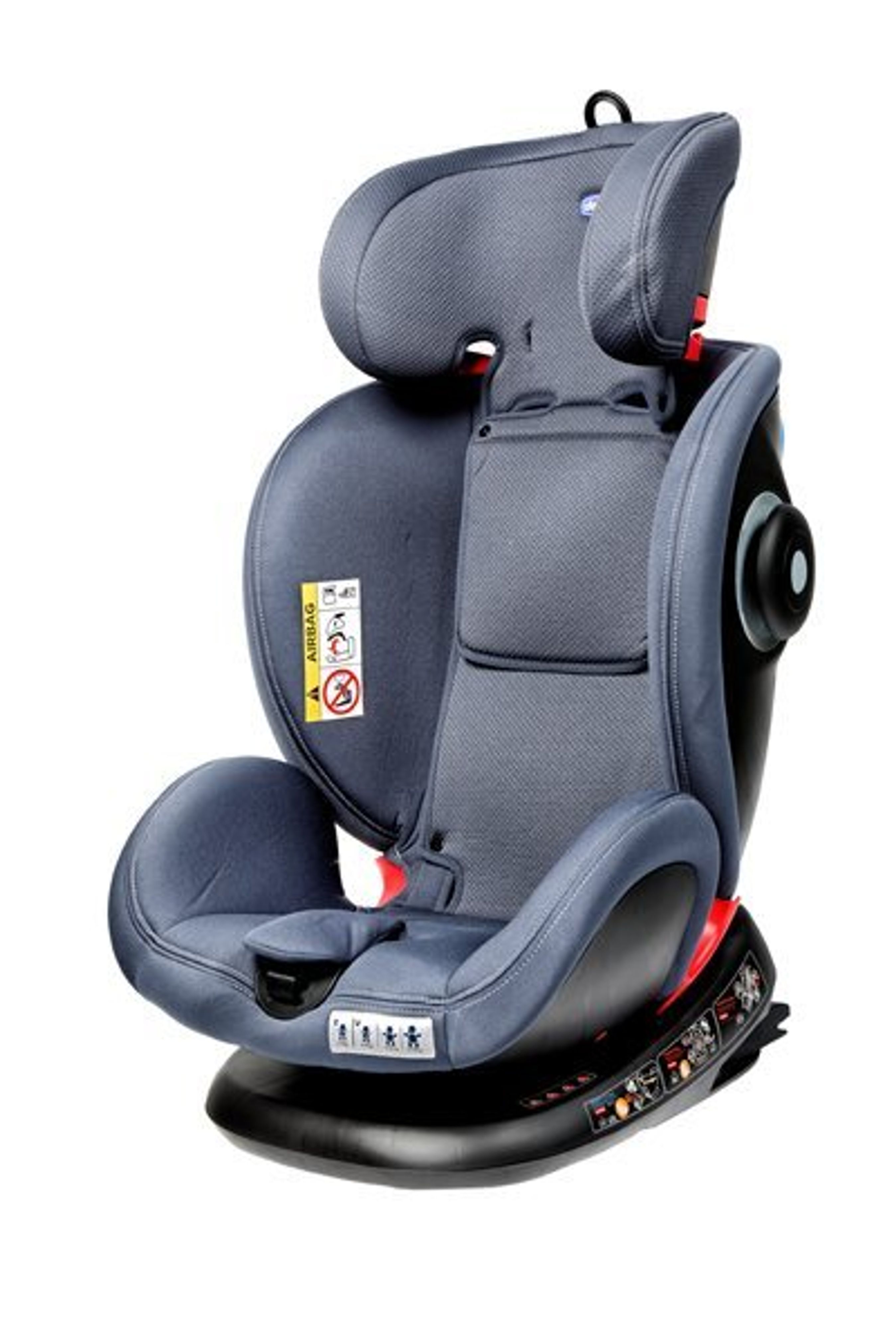 Billede af den testede autostol. 