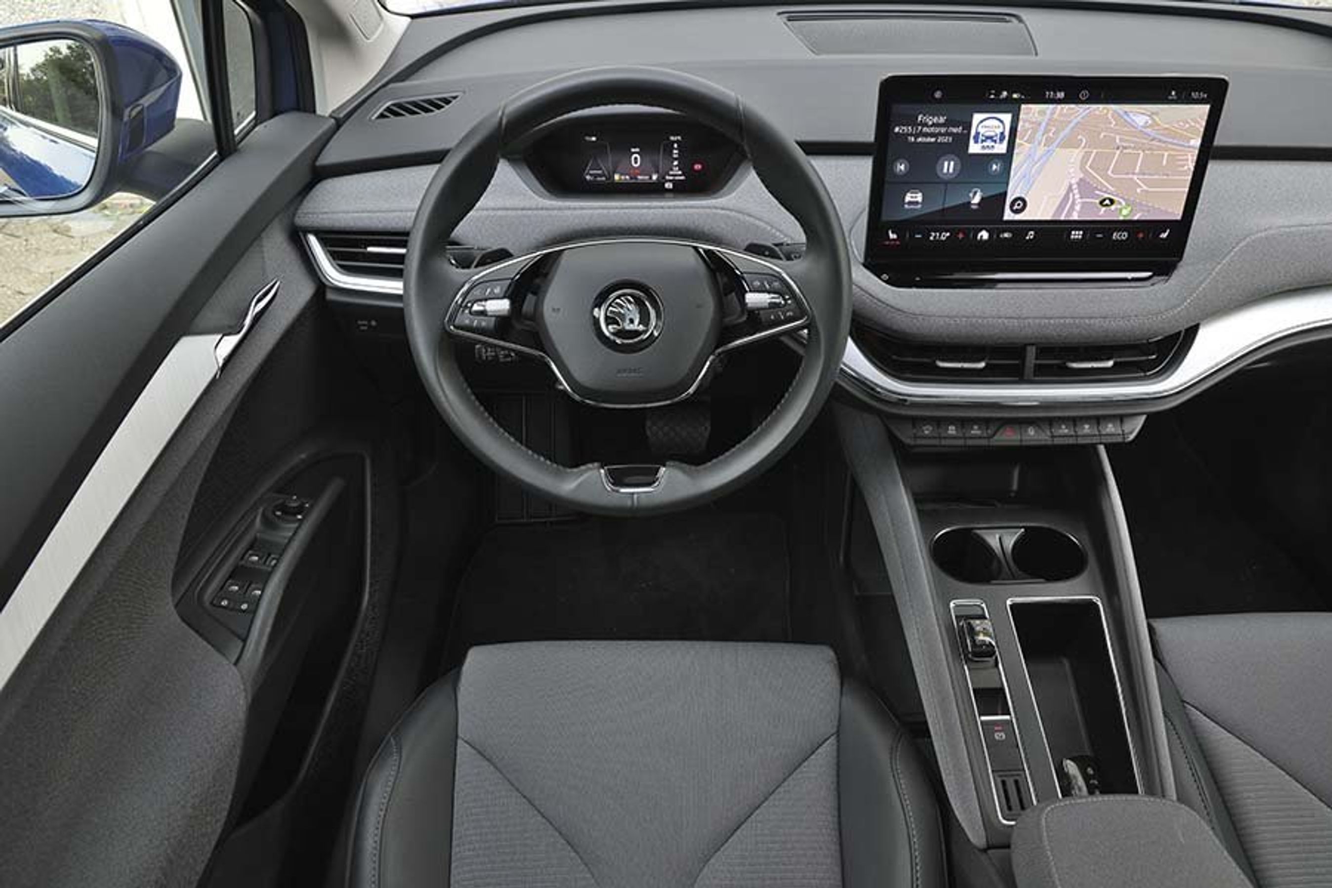 Kabinen i en Skoda Enyaq Coupé elbil