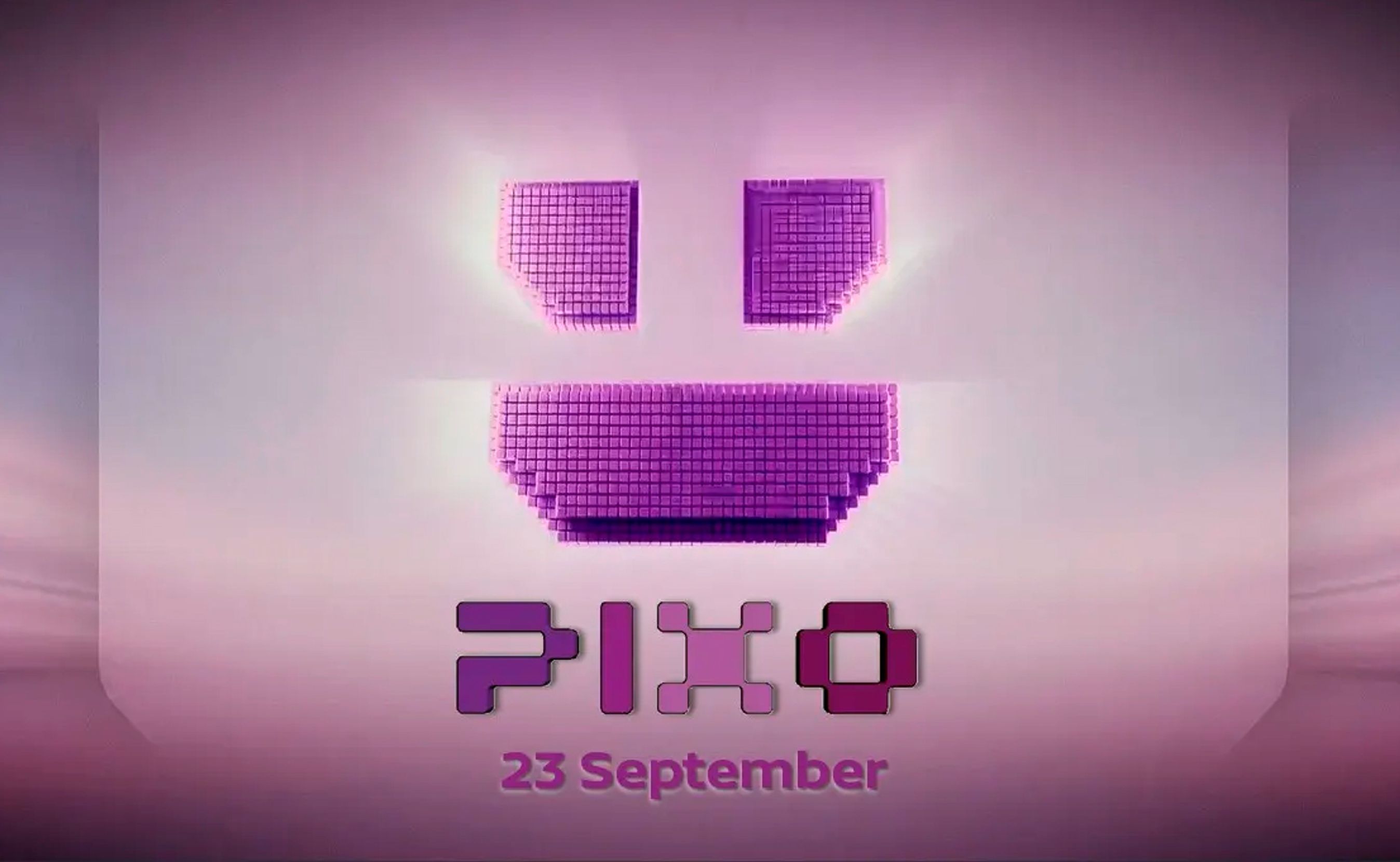 Lilla logo med Pixo-navnet.