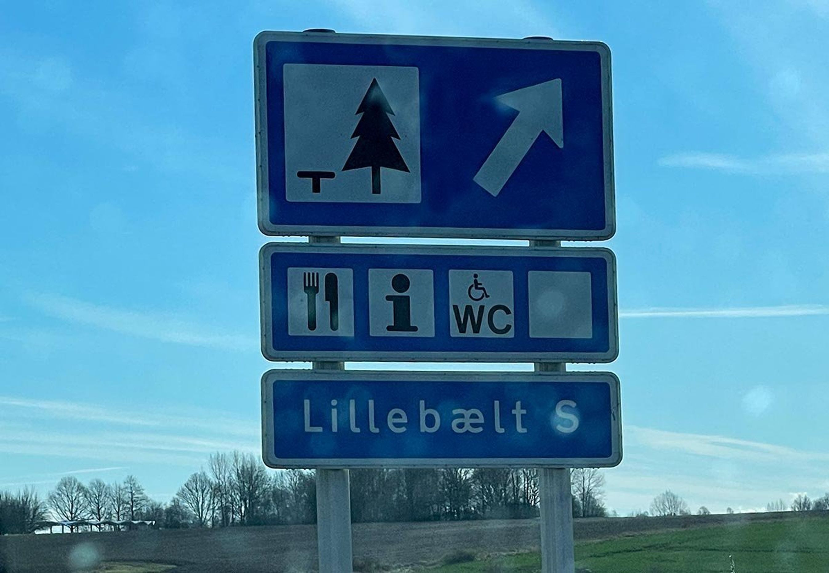 Skilt til Lillebælt Syd.