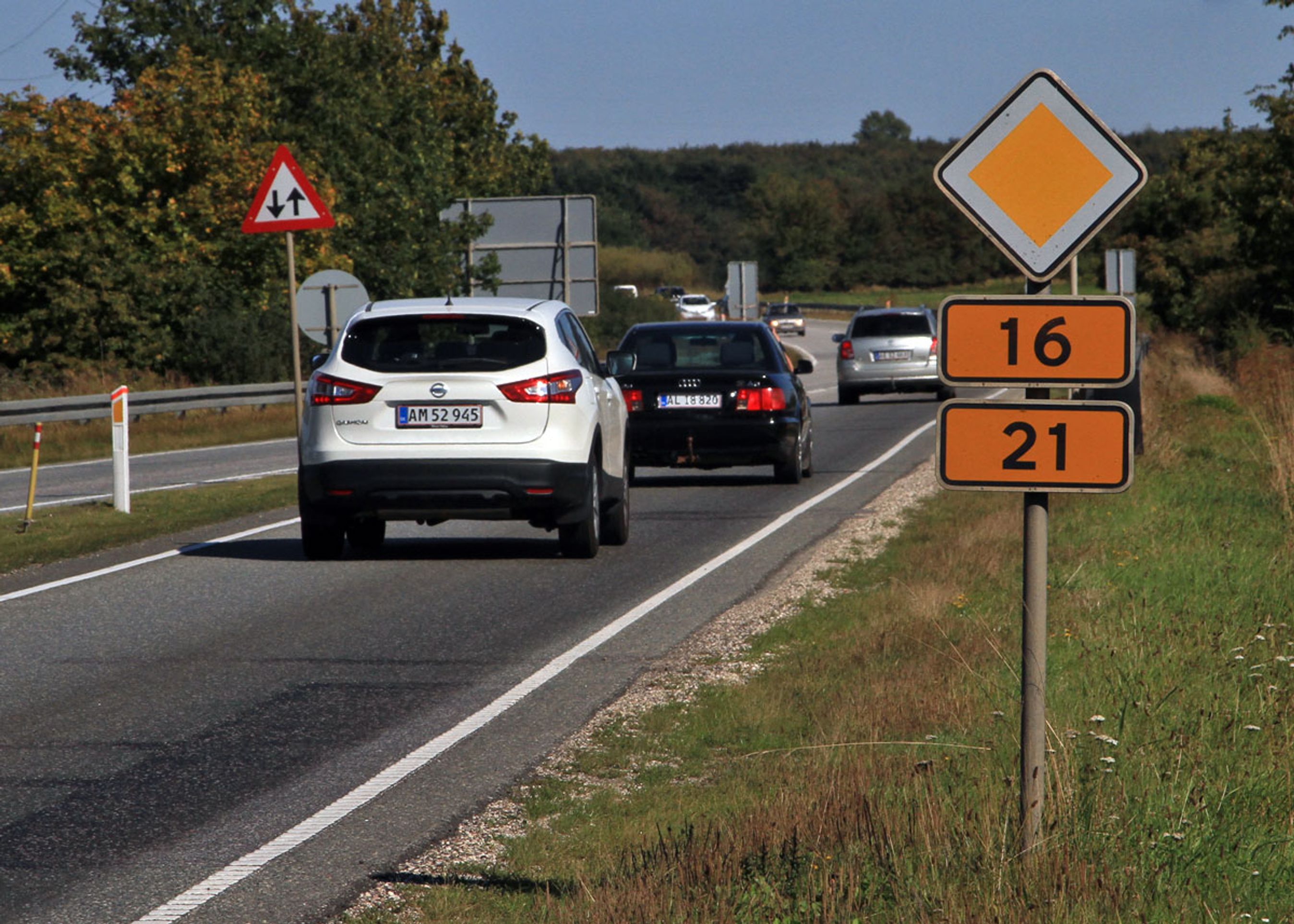 Den gamle rute 16/21 forbi det sydlige Randers aflastes nu for den gennemkørende trafik.