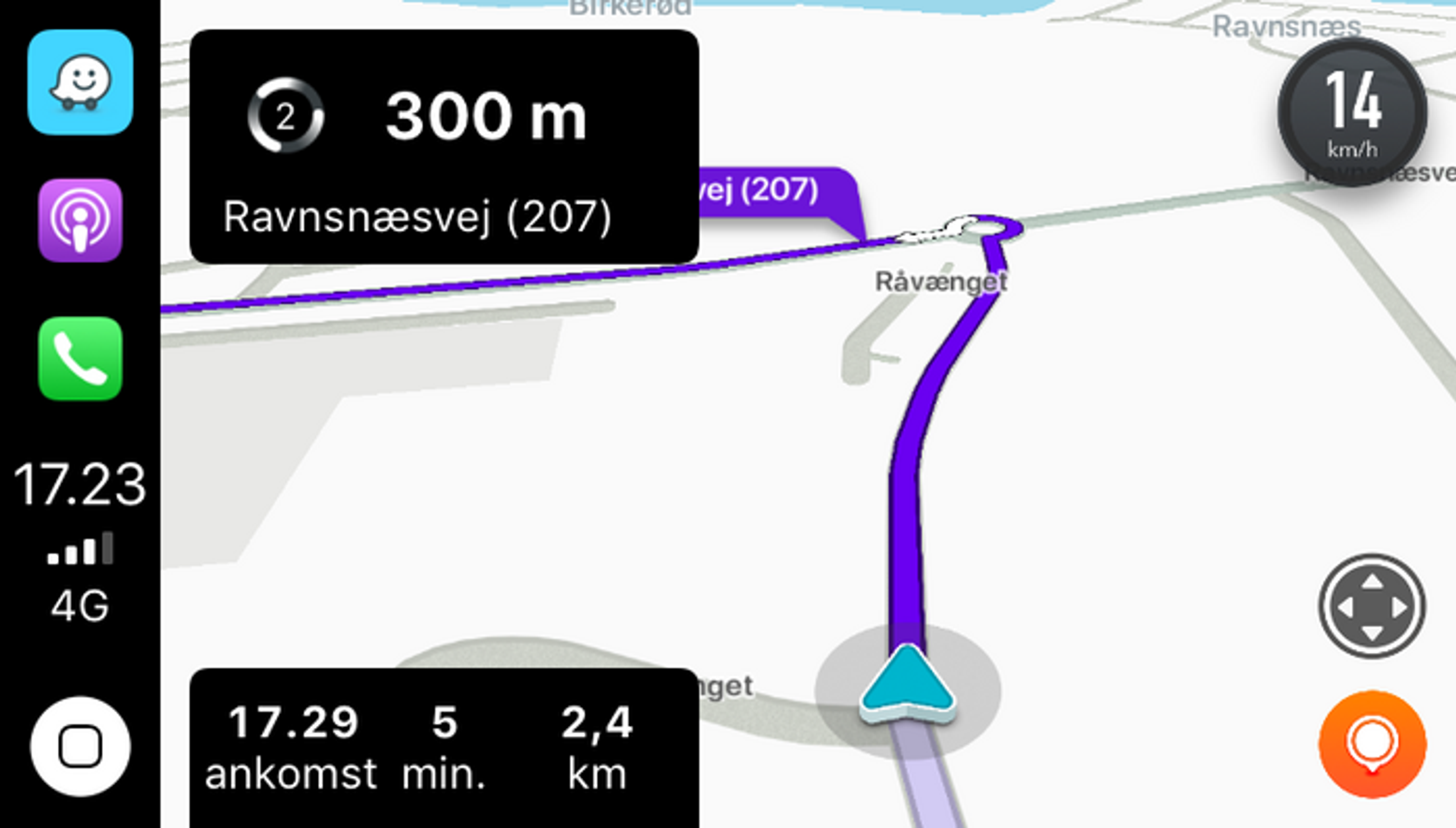 Waze er den sociale navigator, hvor du også kan få vist andre Wazere på kortvisningen.