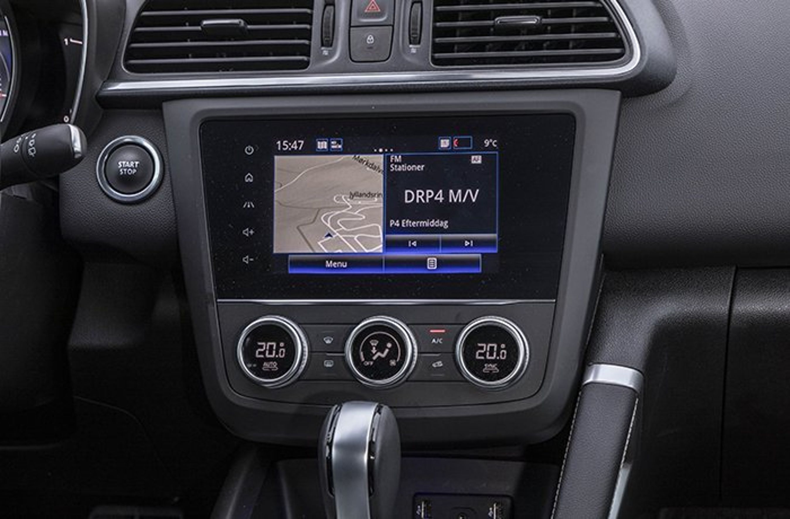 Skærm i Renault Kadjar