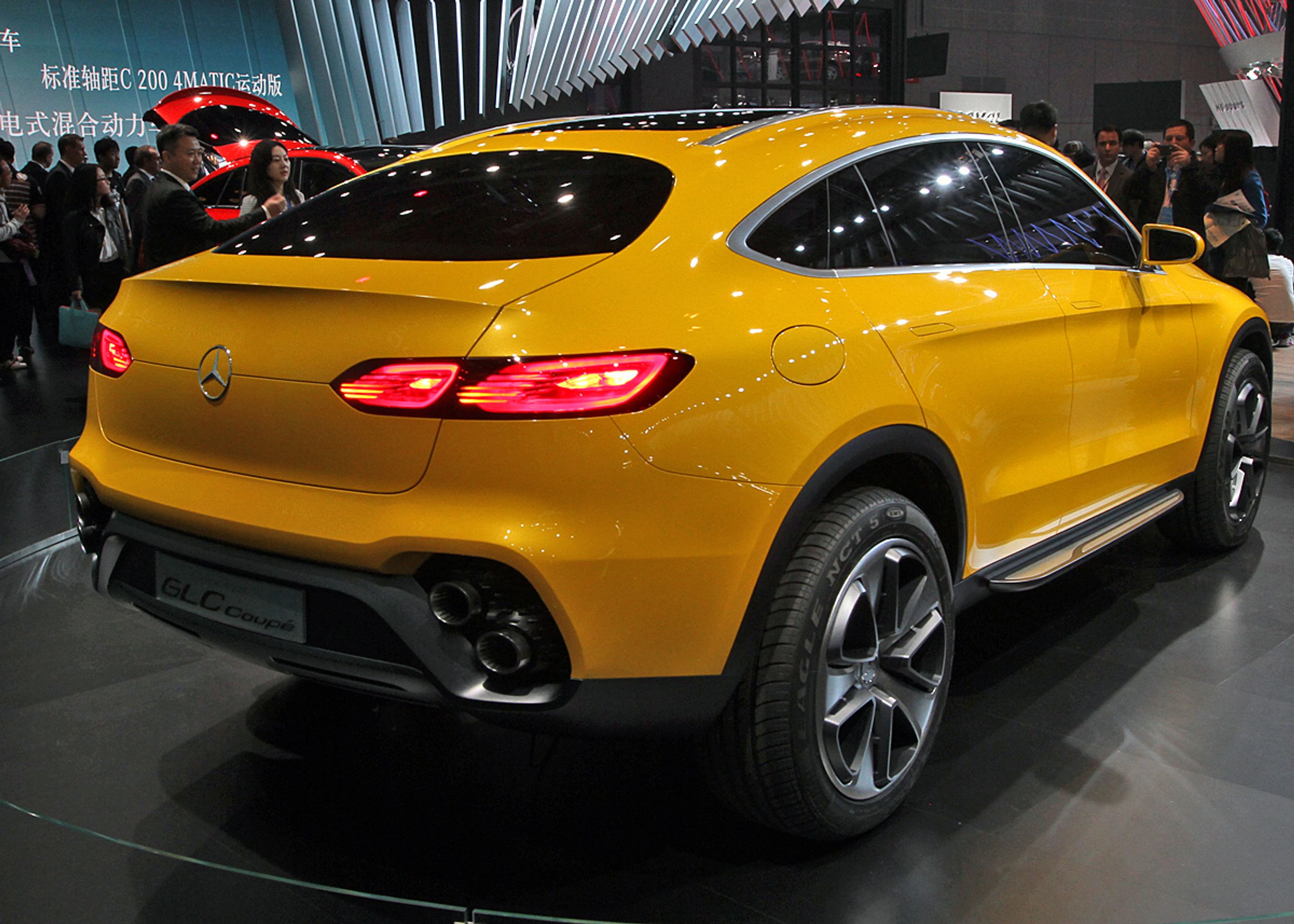 GLC Coupé som konceptbil blev vist i Kina i april som teaser for den almindelige GLC. Vi har stadig til gode at se produktionsudgaven af GLC Coupé. Foto: Torben Arent