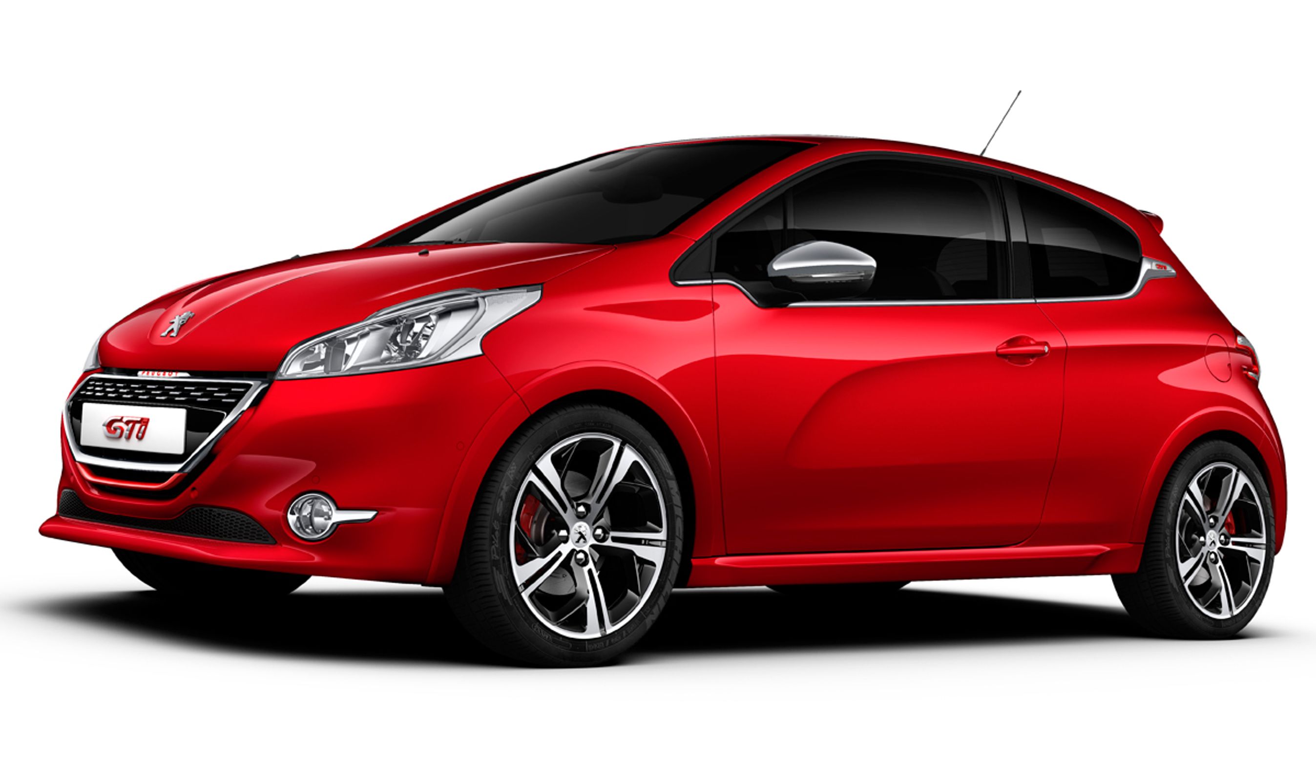 Peugeot 208 GTI i den færdige udgave. Tilsyneladende fås GTI kun som tredørs.