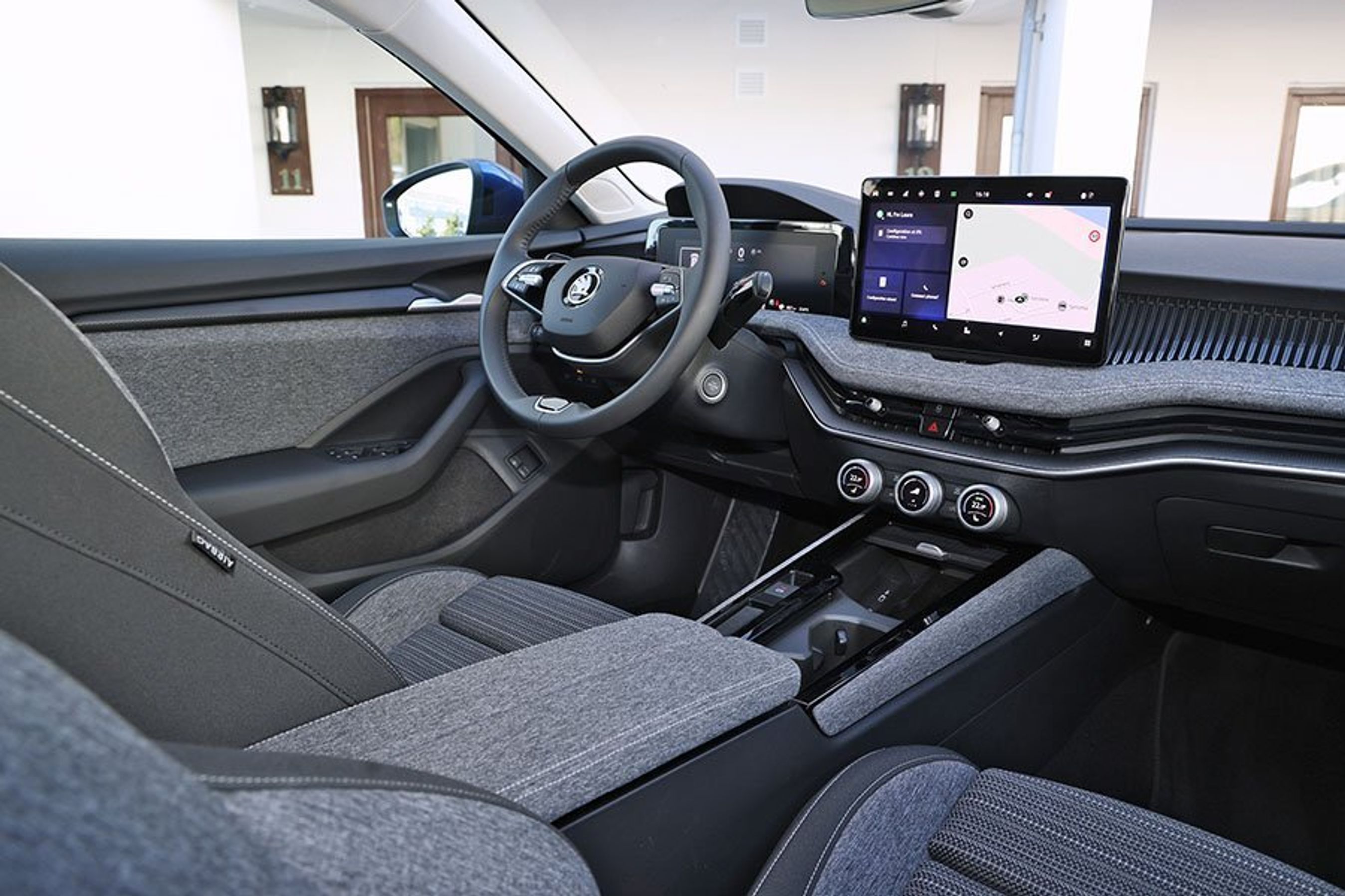 Kabine i en Skoda Superb