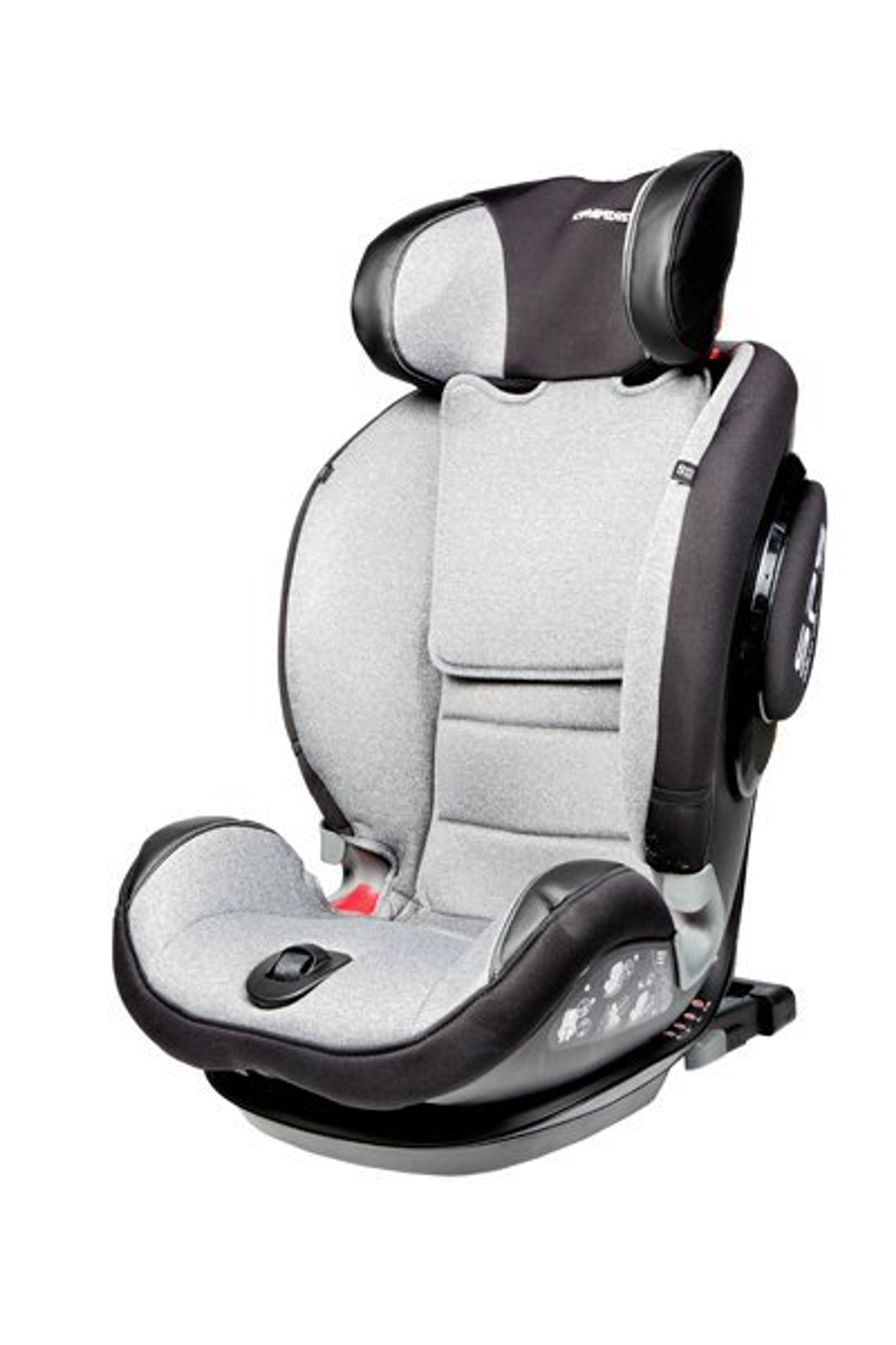 Billede af den testede autostol. 