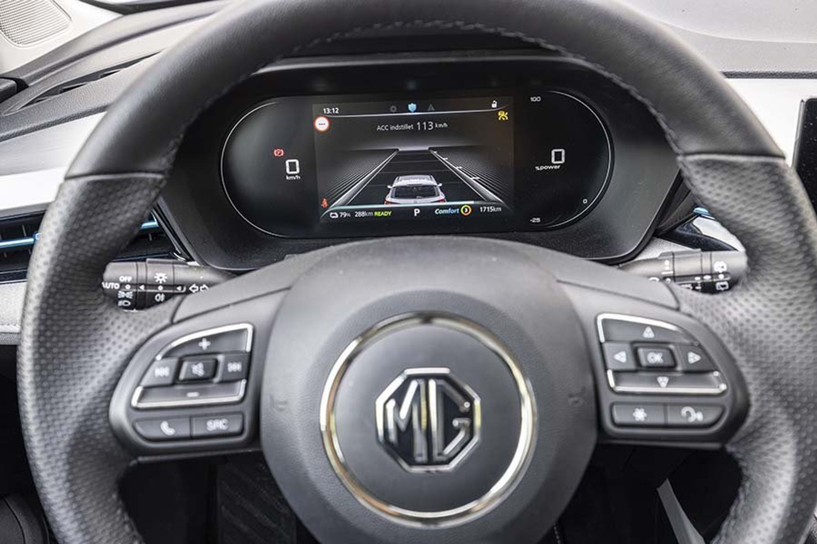 Instrumentdisplay i MG5