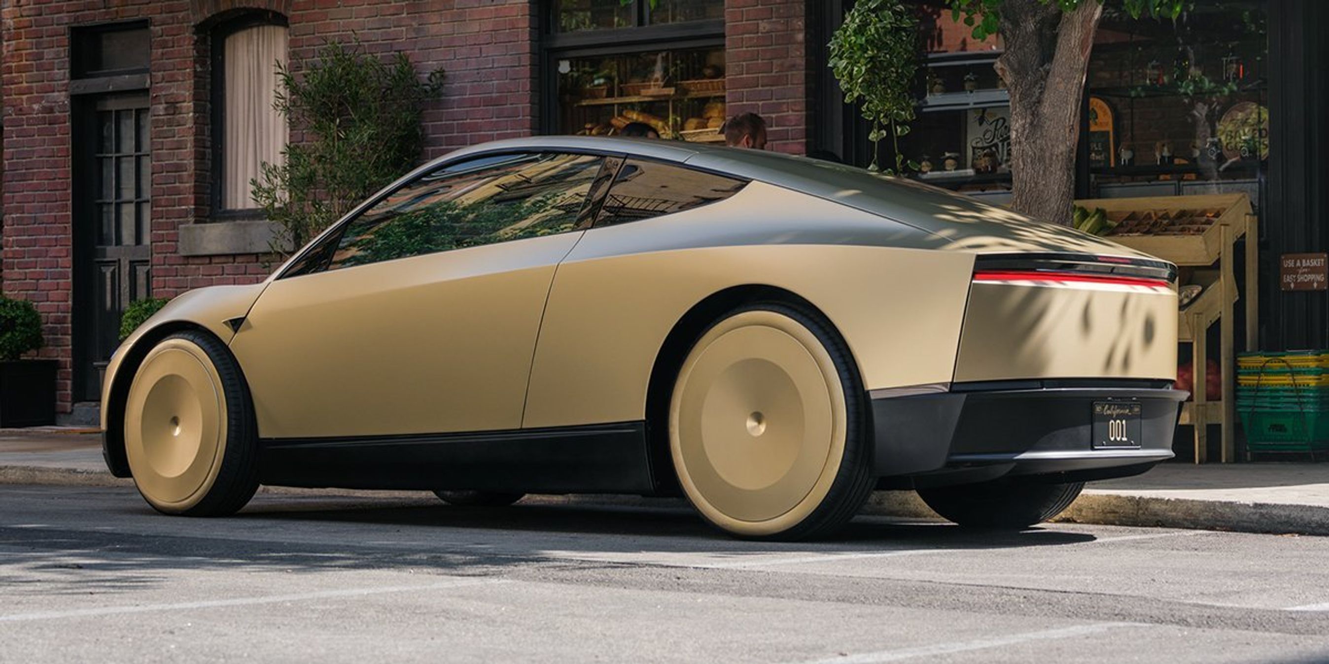 Tesla Cybercab bagfra.