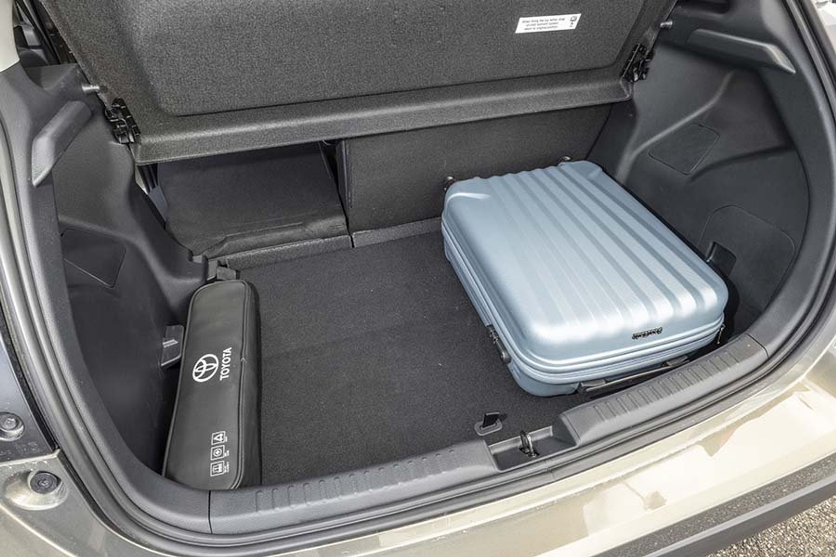 Bagagerummet er ikke stort