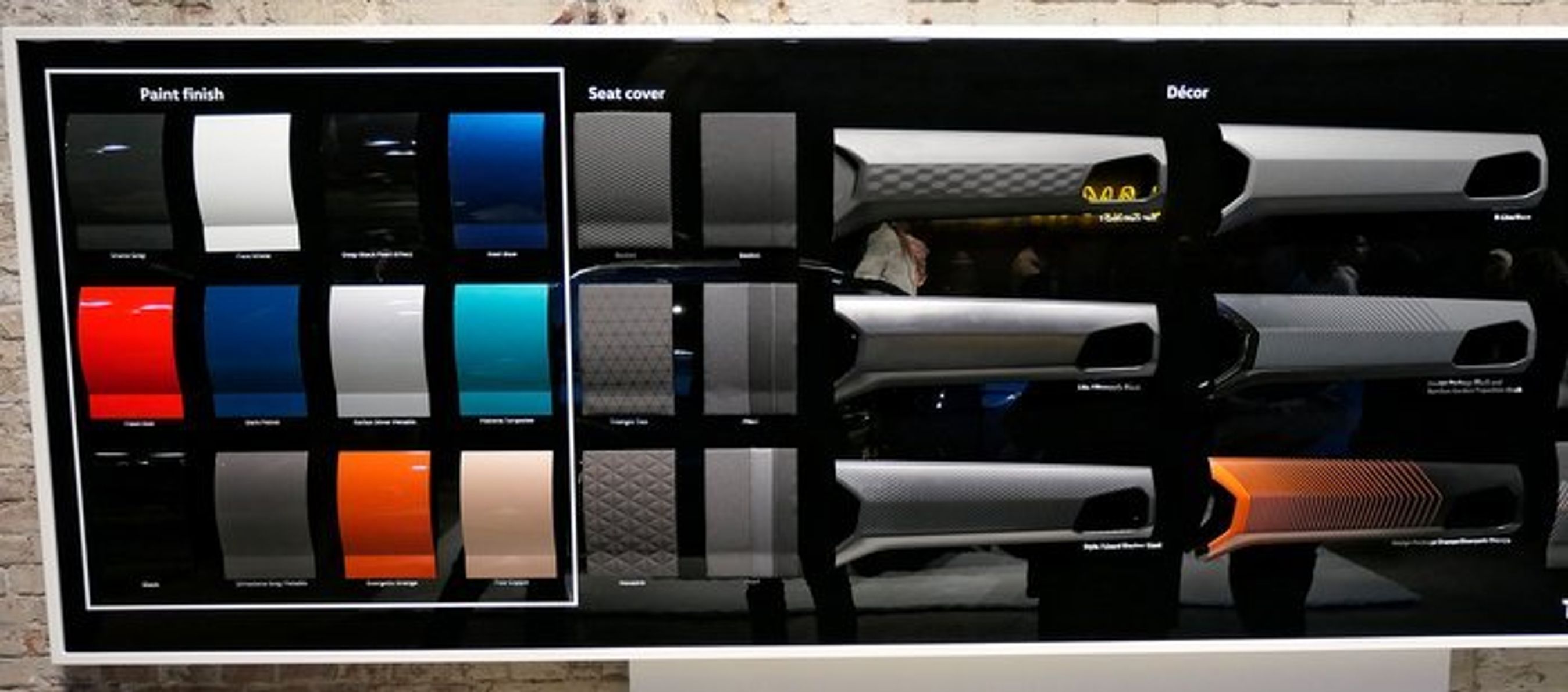 Udvalget af farver og indtræk.