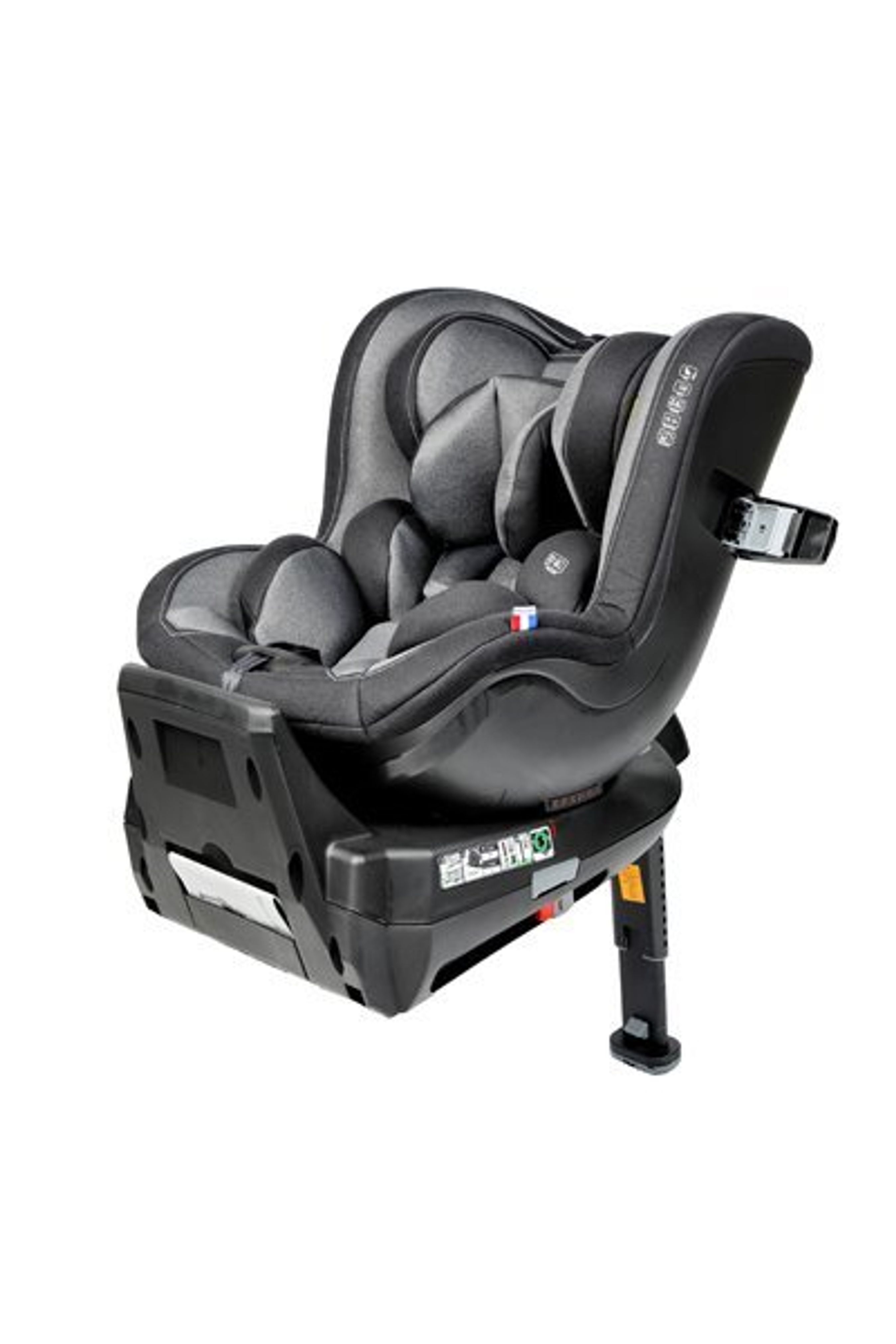 Billede af den testede autostol. 