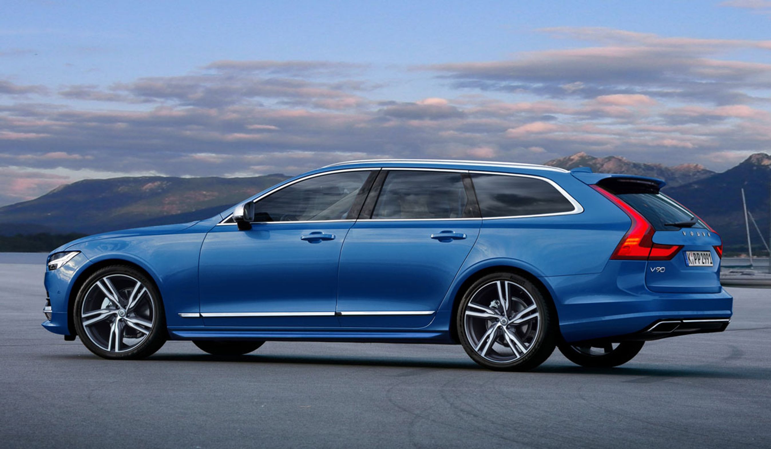 Sådan ventes Volvo V90 at se ud. Her i en kommende R/Polestar-version. Computerillustration: Lehmann