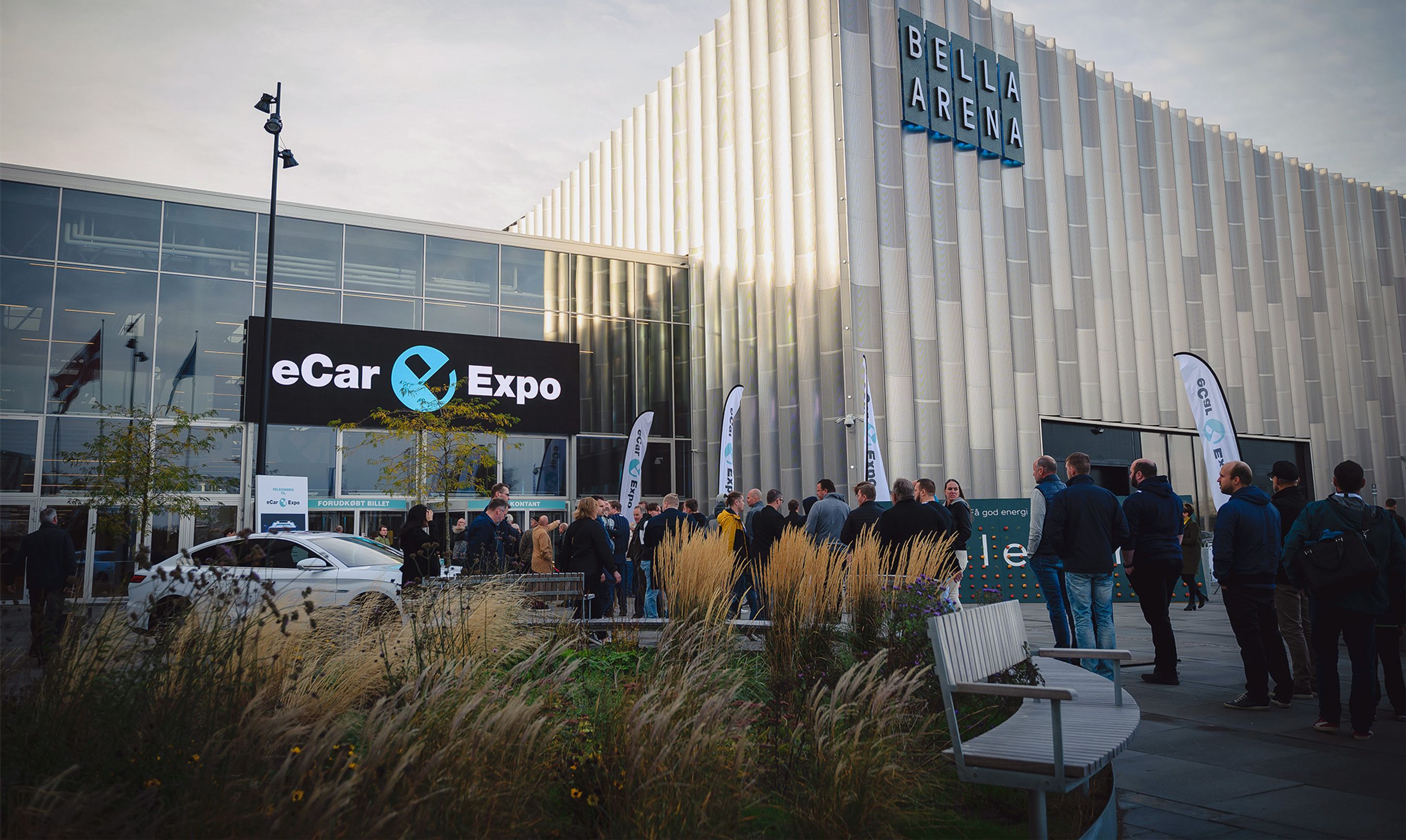 Indgangen til eCarExpo i Bella Center.