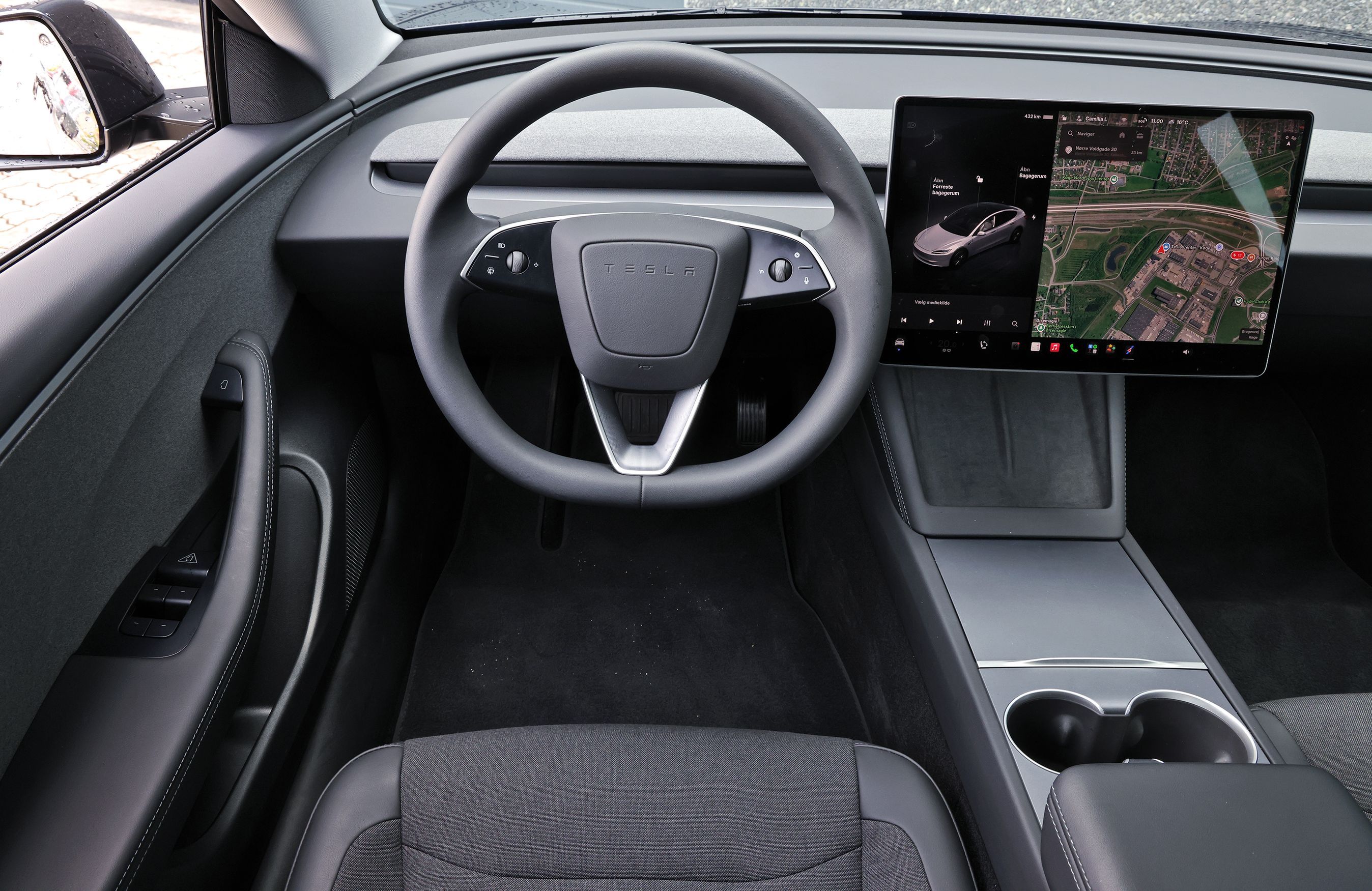 Kabine i Tesla Model 3 baghjulstræk fra 2026.