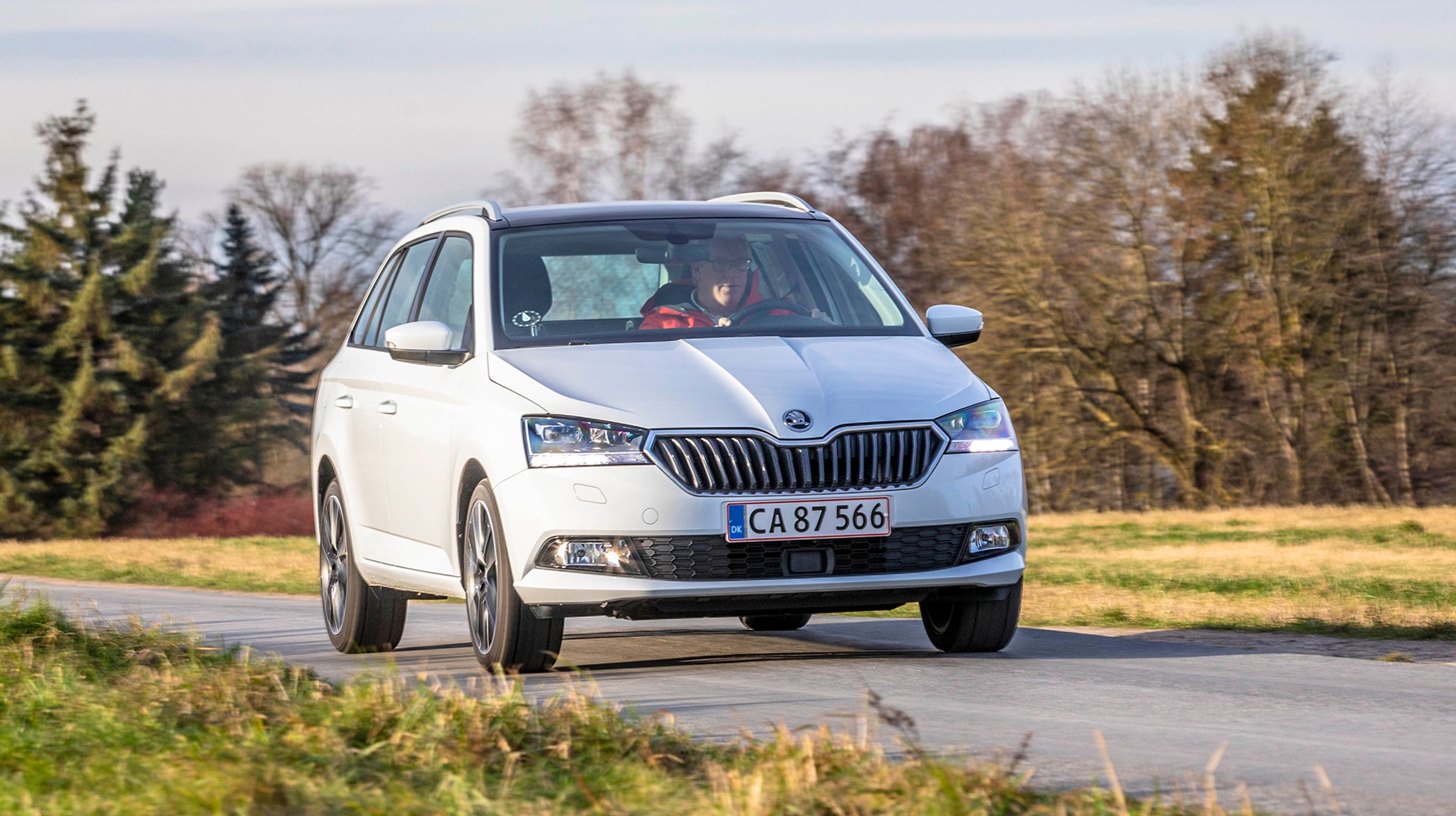 Den faceliftede Skoda Fabia genkendes på anderledes forlygter samt en ny form på kølergrillen. Det er også muligt at købe LED-forlygter. De giver især godt langt lys for 12.000 kr.