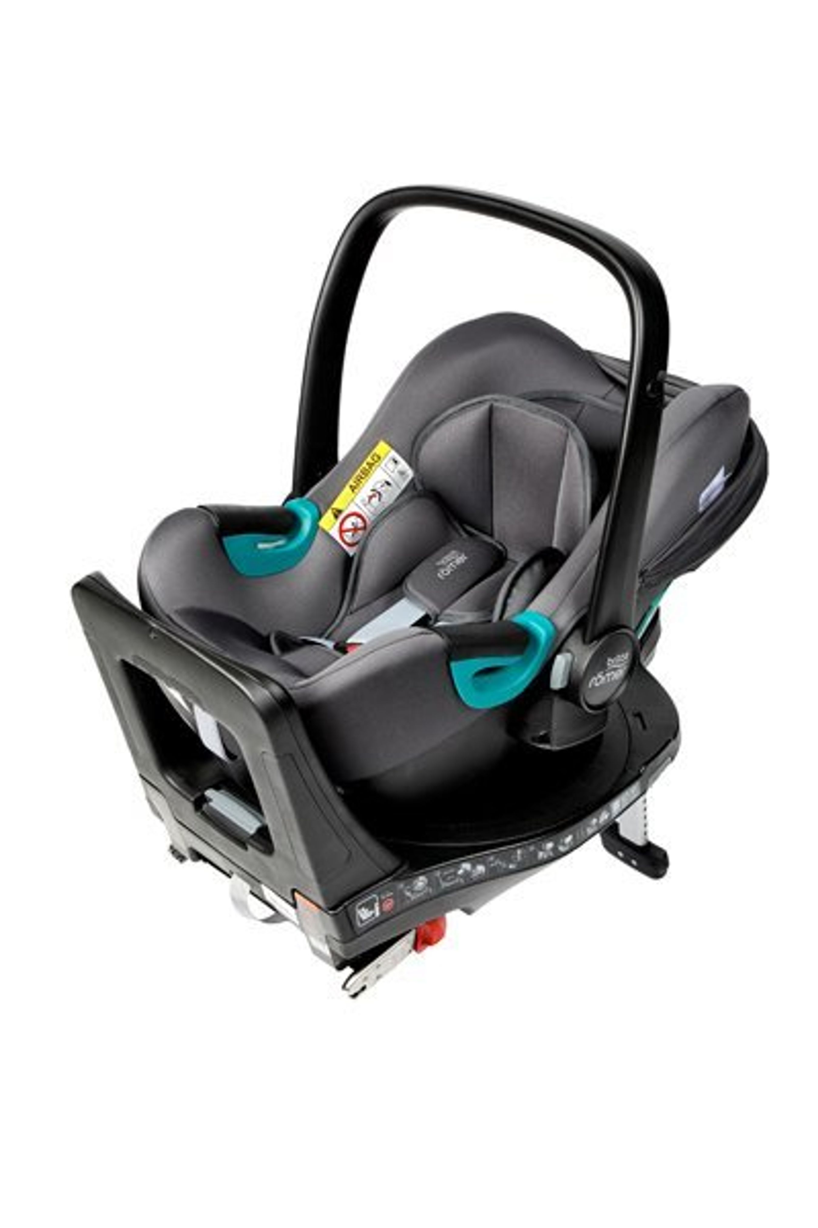 Billede af den testede autostol. 