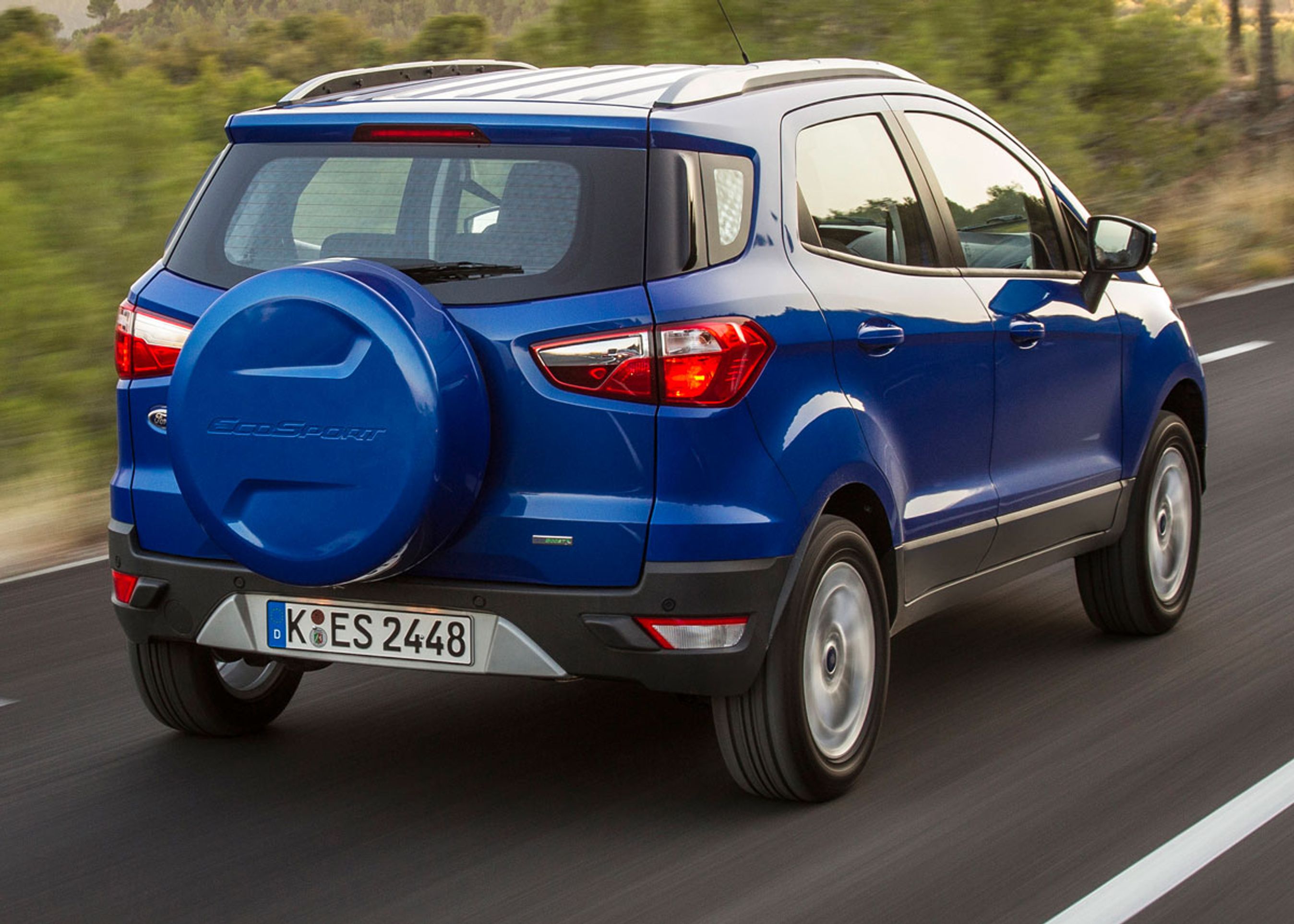 Sådan så Ecosport oprindelig ud - med udvendigt reservehjul.