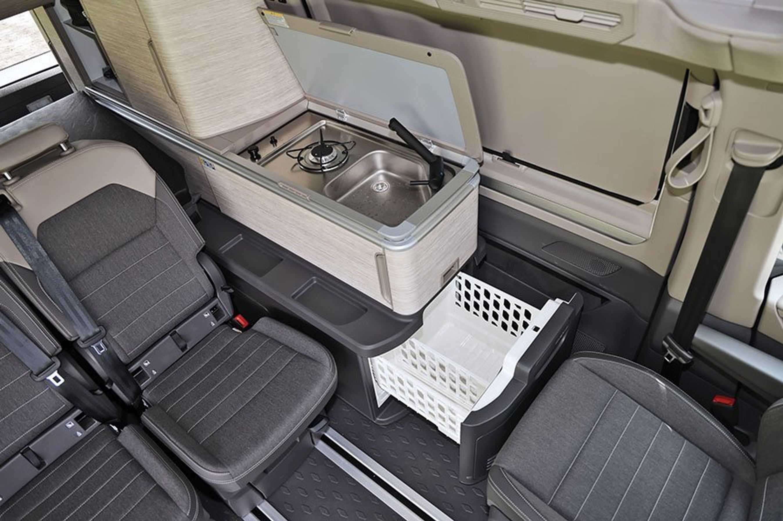 Køkken i en VW California