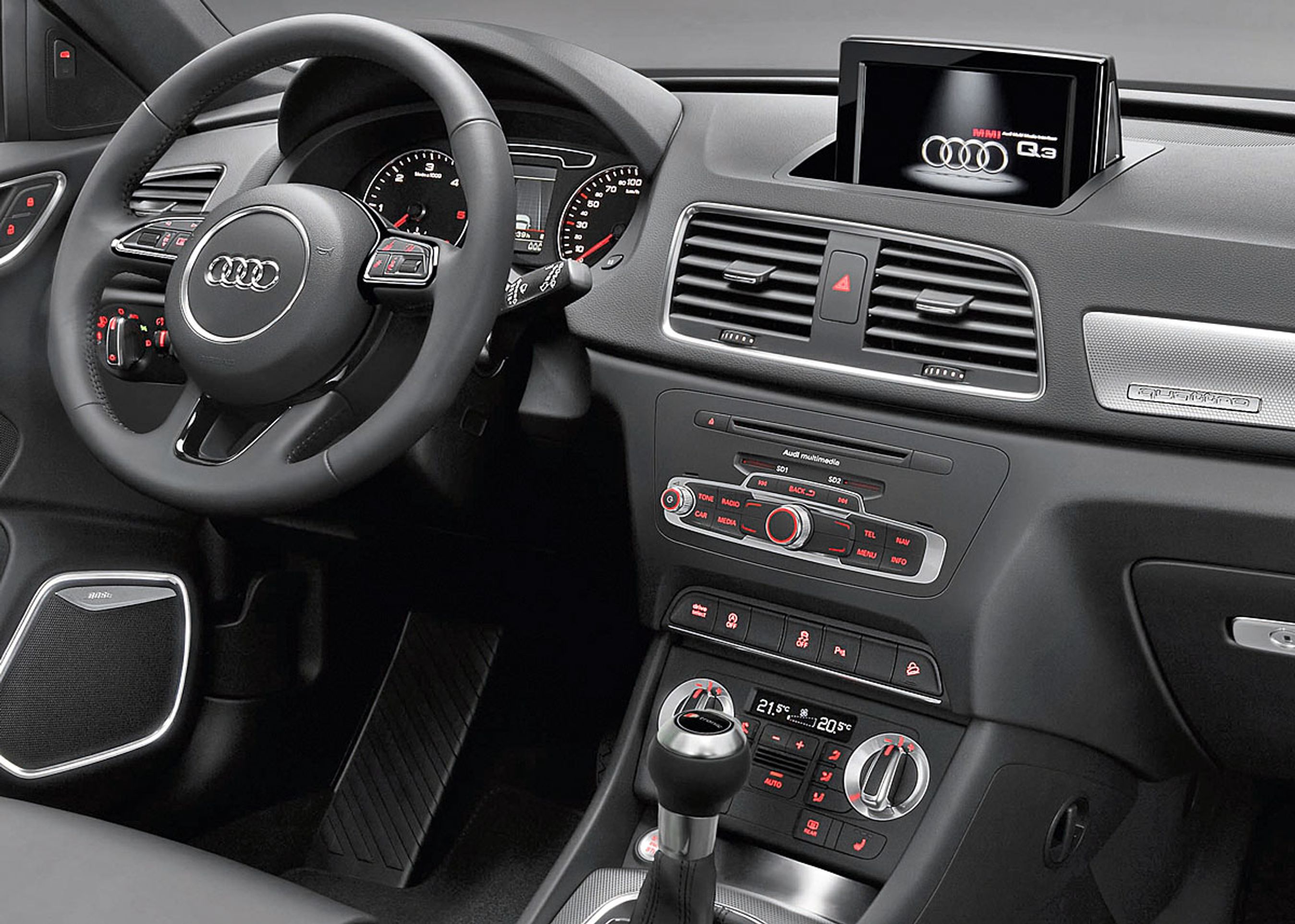 Et farvedisplay på op til syv tommer fås for første gang til Q-modellerne.