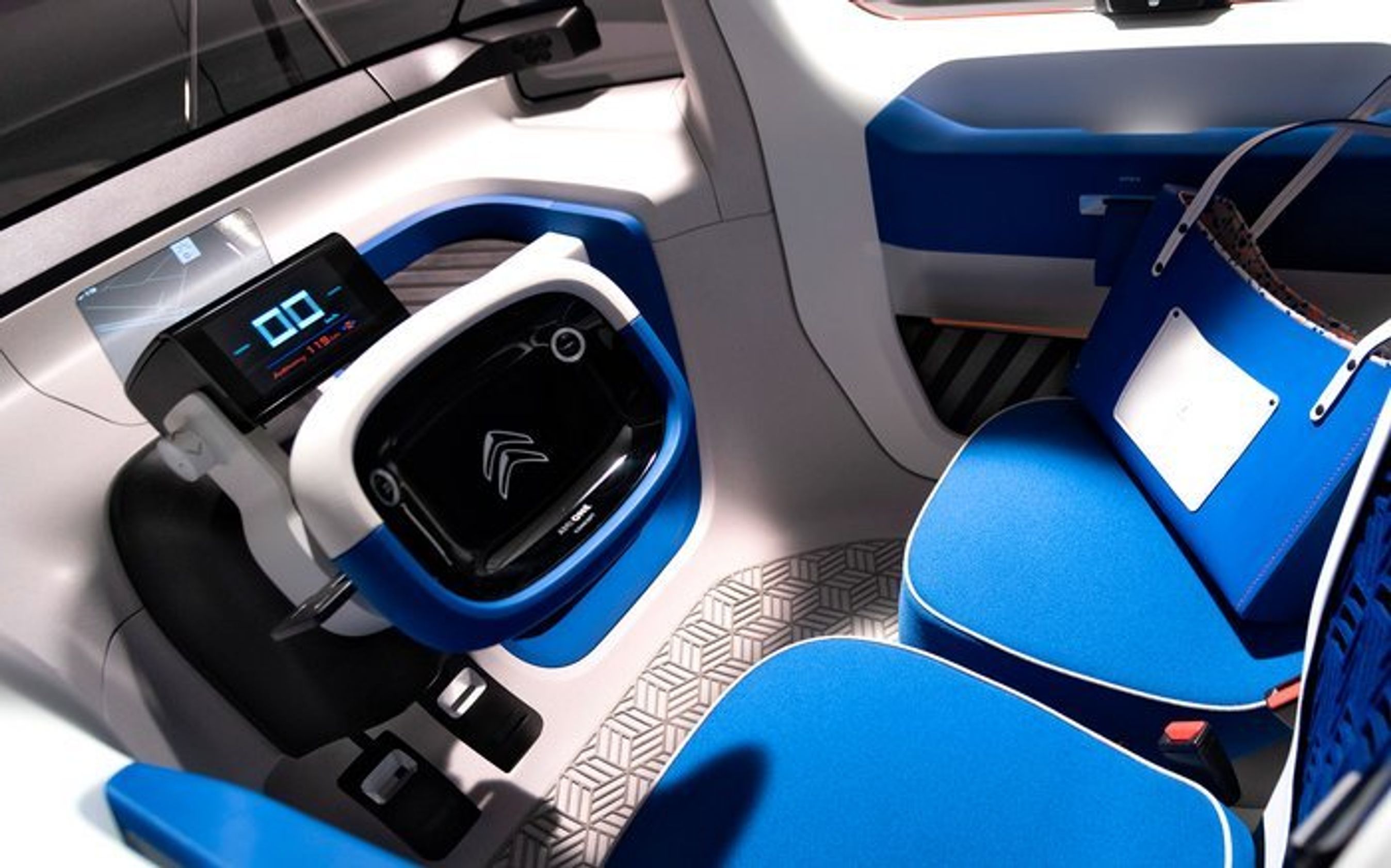 Førerpladsen i Citroën Ami One.