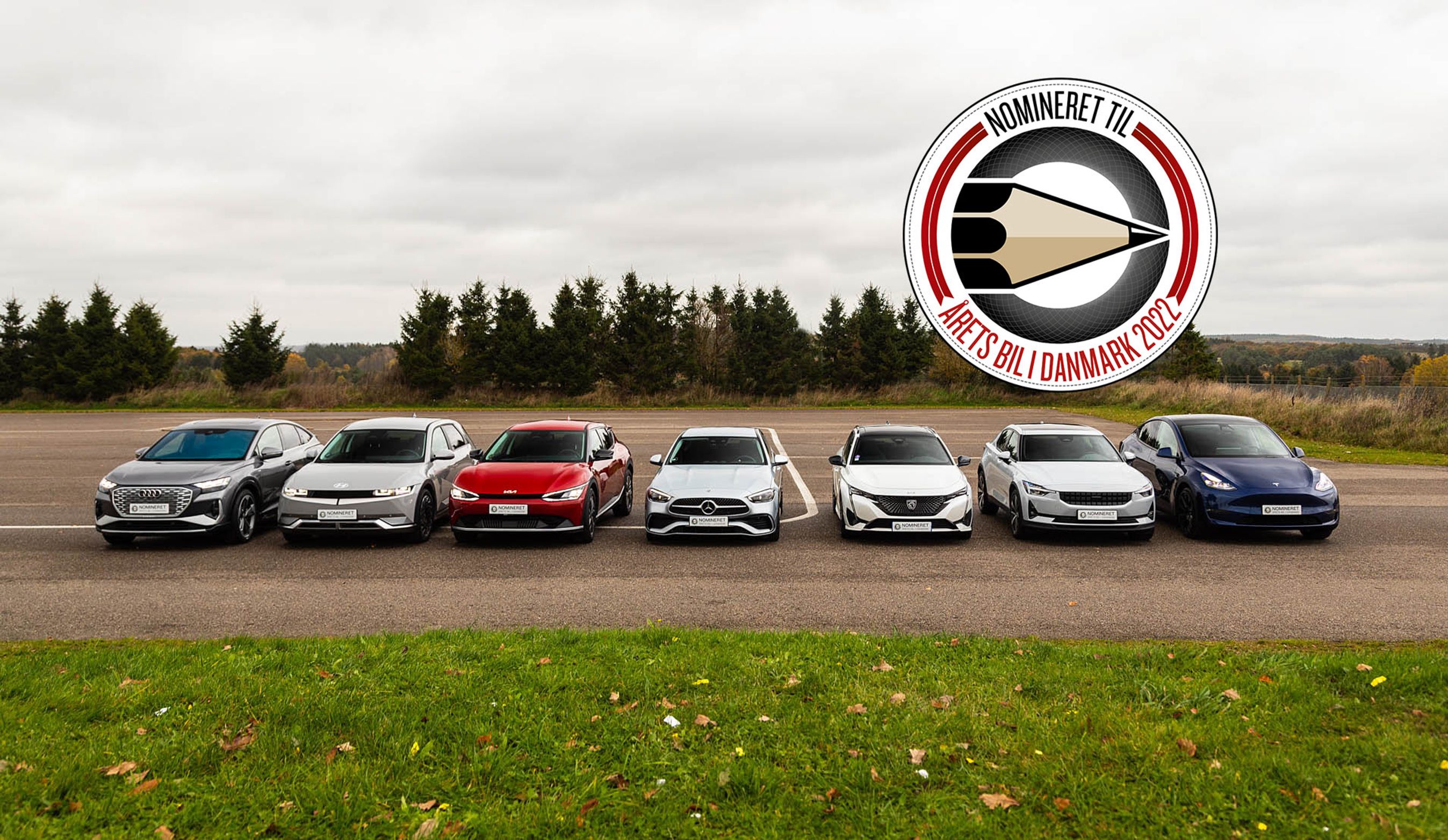Finalefeltet til Årets Bil i Danmark 2022.