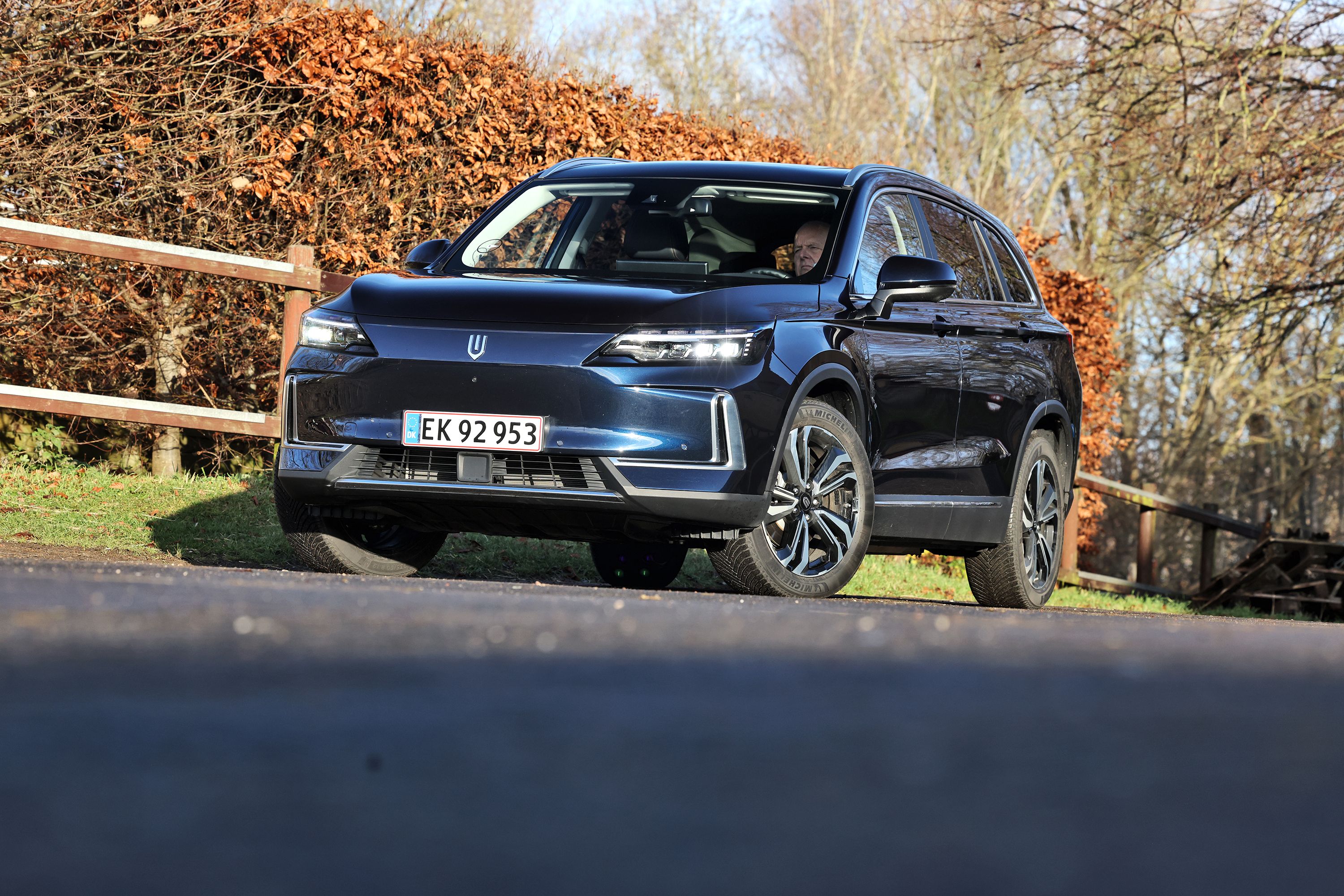 Skyworth K er en elbil fra kinesiske Skyworth. He ses den skråt forfra