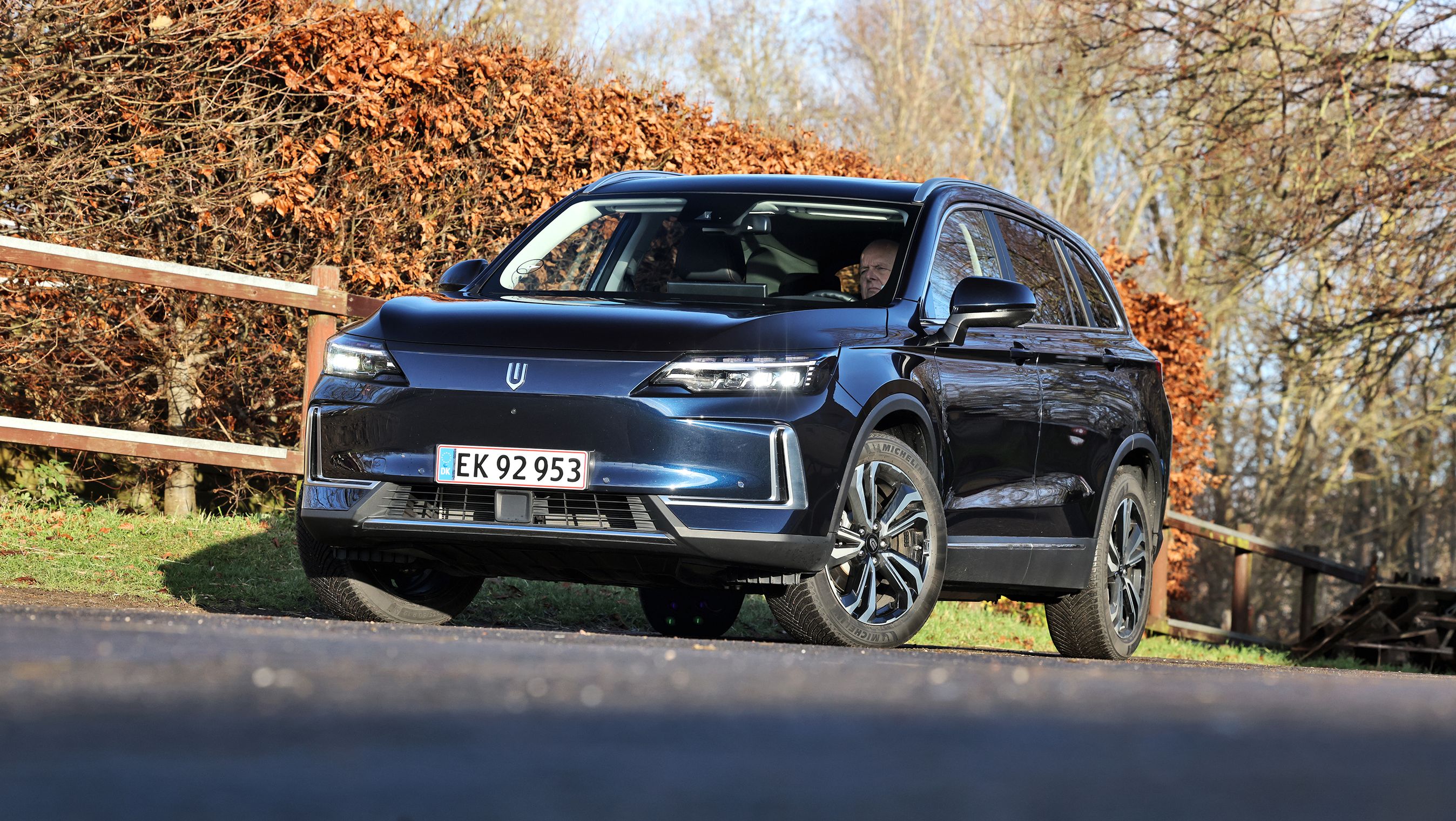 Skyworth K er en elbil fra kinesiske Skyworth. He ses den skråt forfra