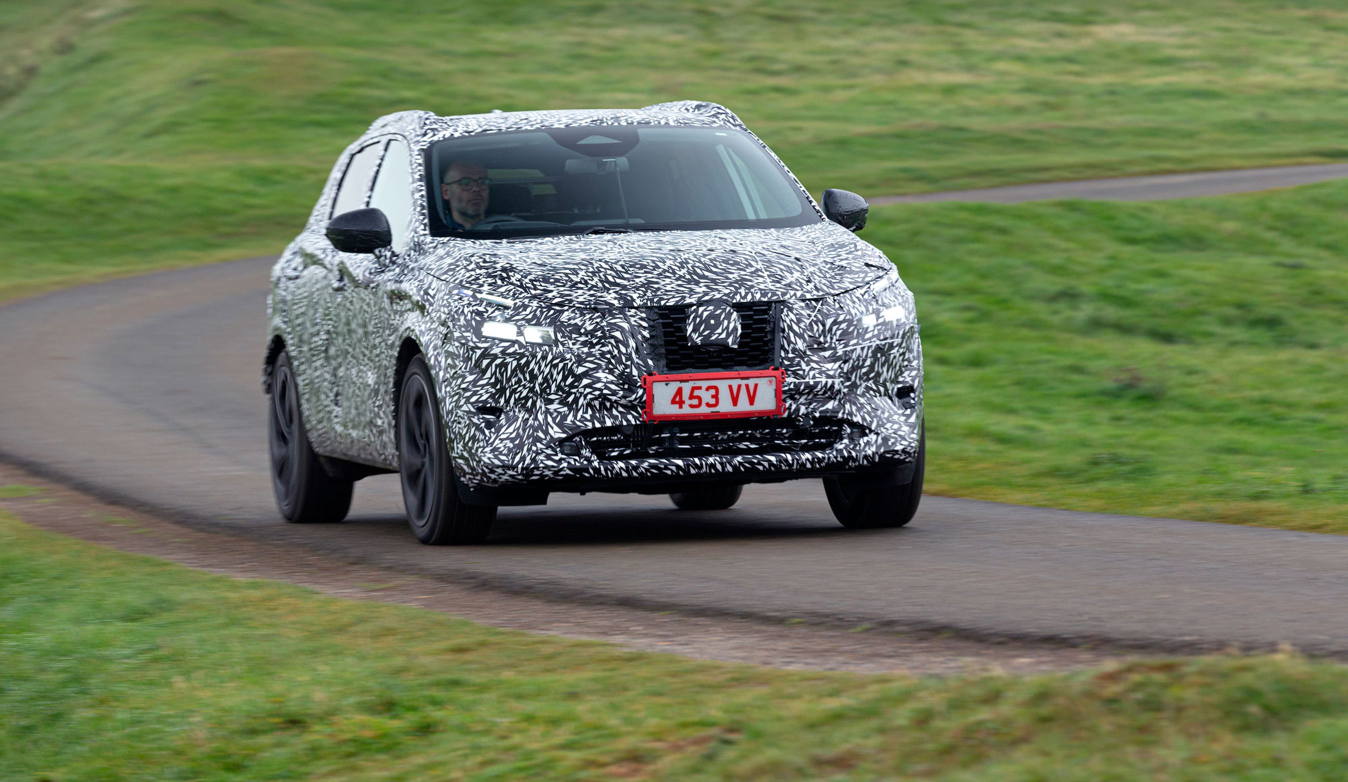 Den nye Nissan Qashqai er stadig kamufleret.