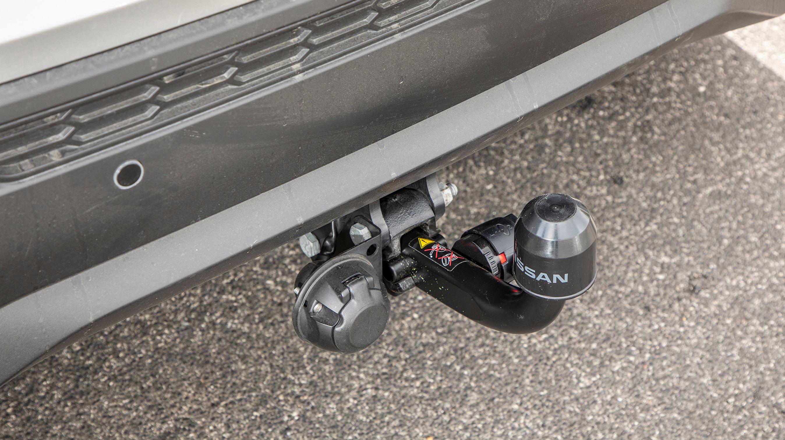 Man kan få et aftageligt anhængertræk til Juke, der må trække helt op til 1.250 kg.