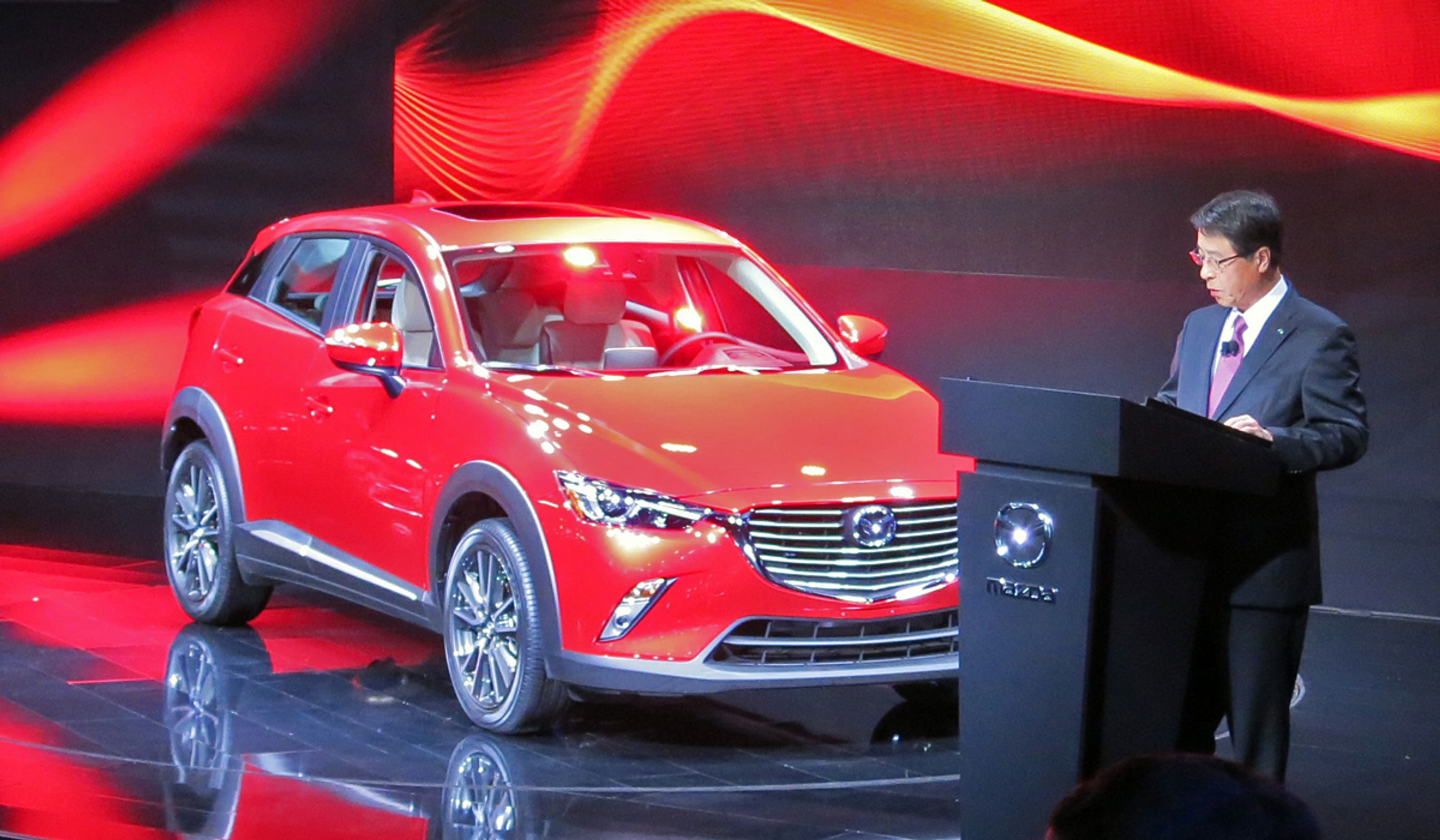 Mazda CX-3 havde verdenspremiere på biludstillingen i Los Angeles.