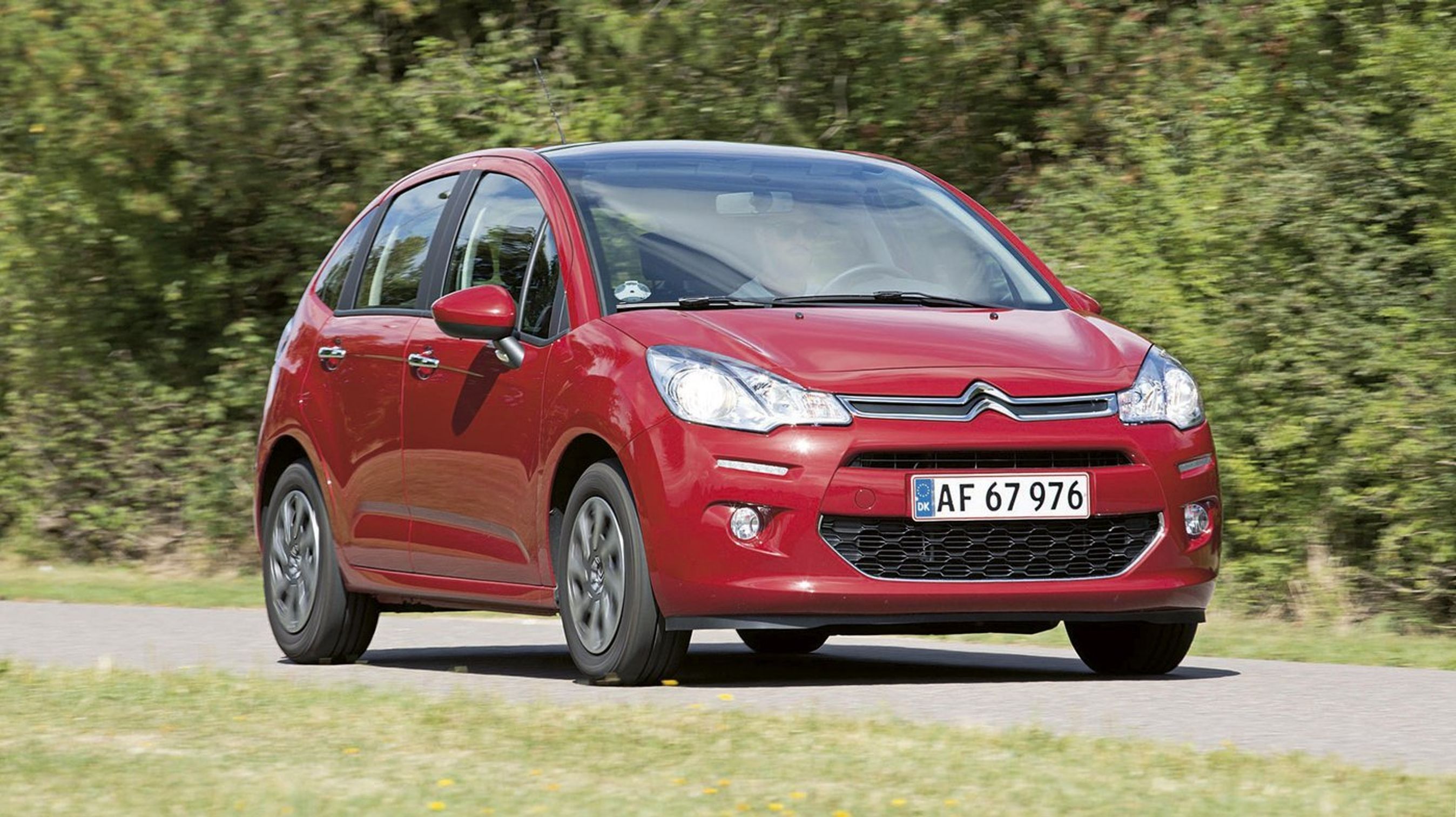 Citroen C3 lige forfra.