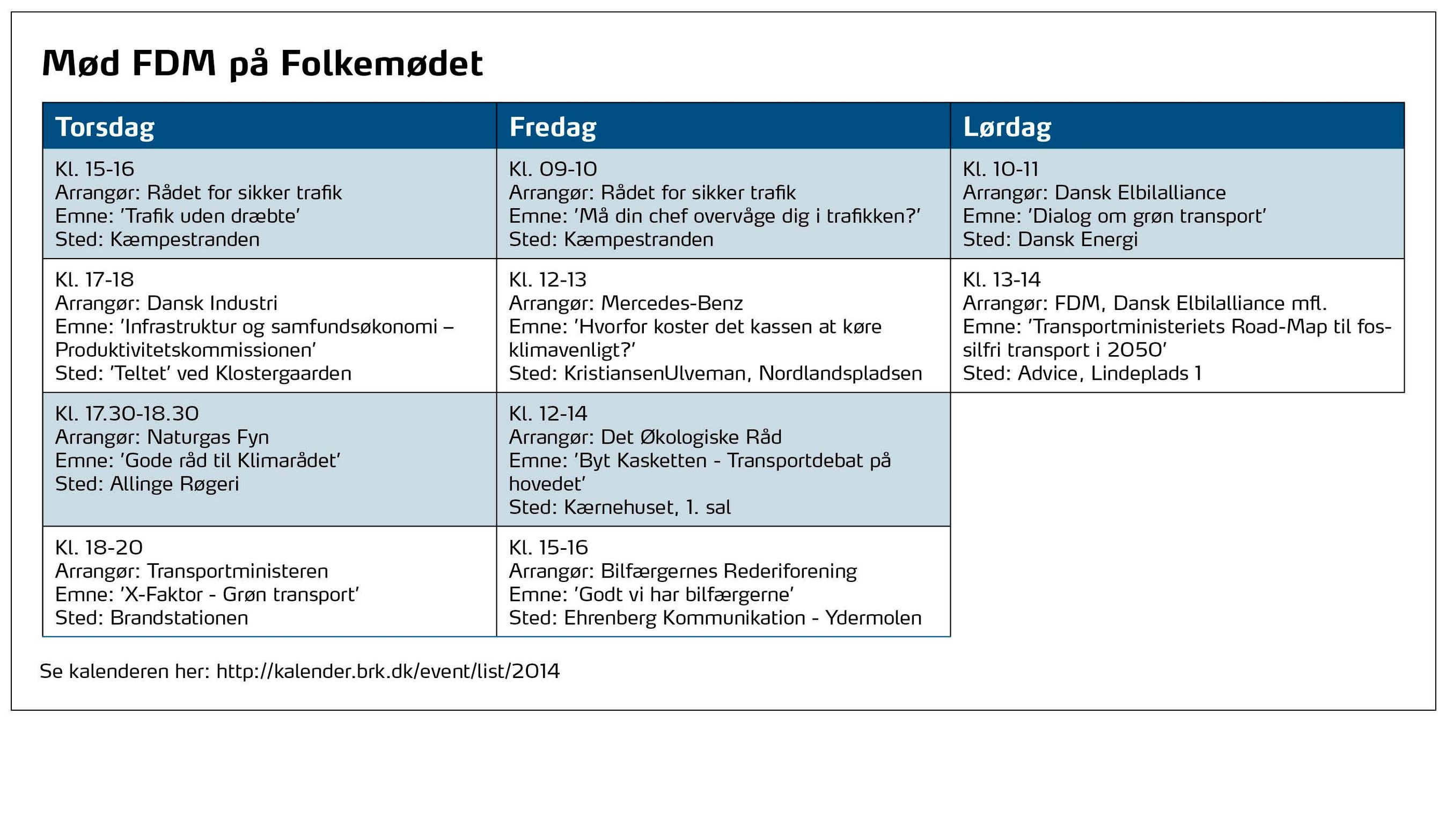 Her kan du møde FDM på Folkemødet.