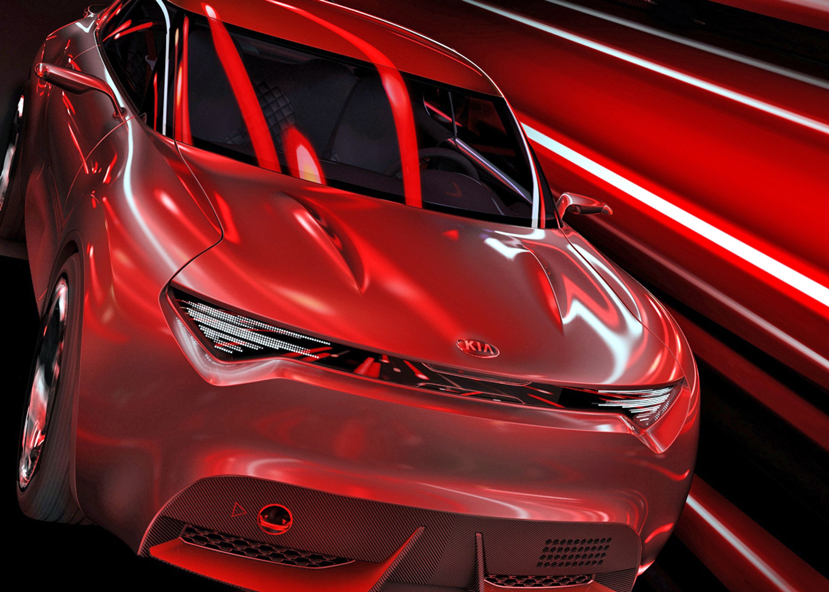 Kias konceptbil har en noget sammenknebent udgave af mærkets normale "tigernæse".