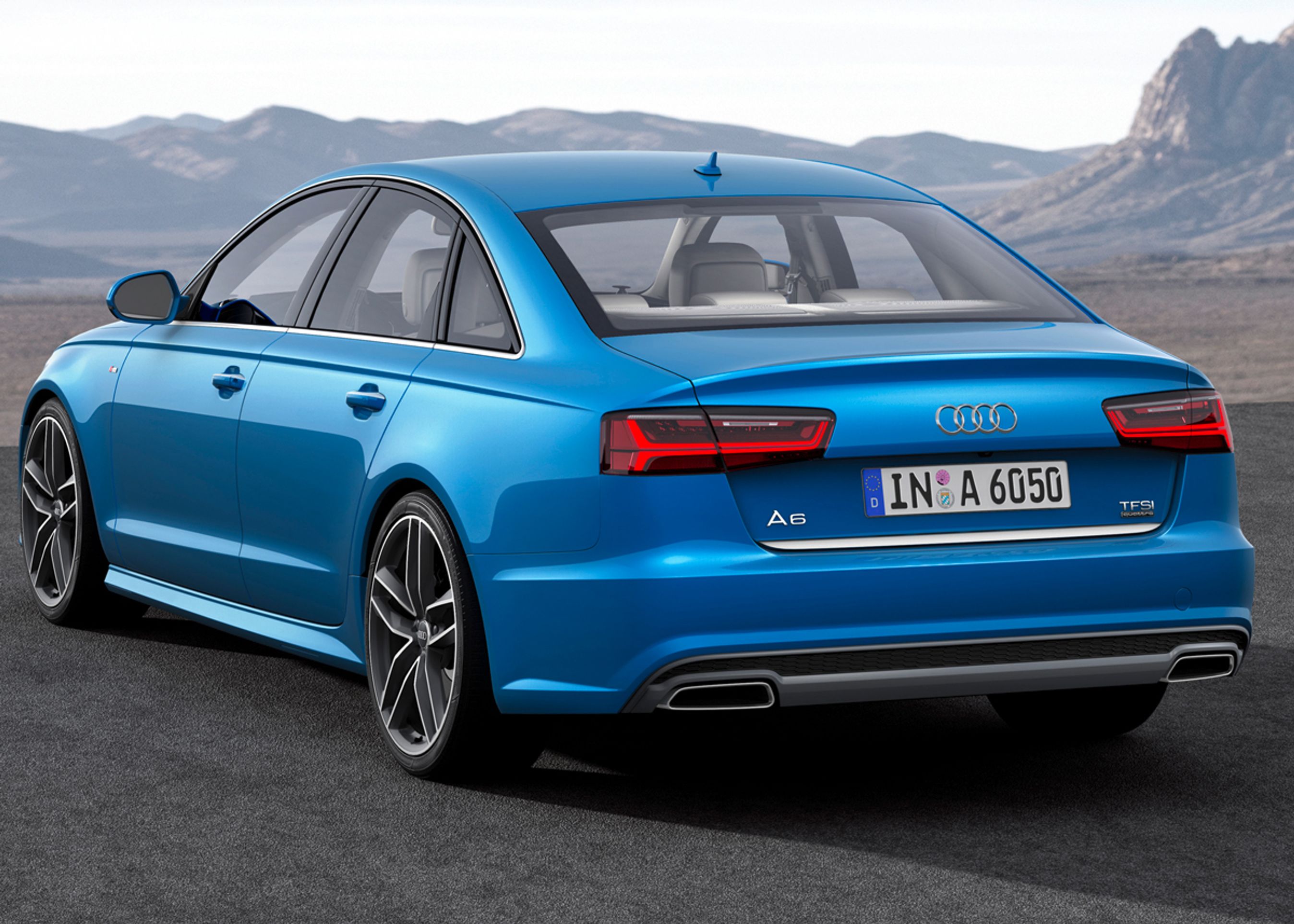 Nye baglygter er med til at give den faceliftede A6 en synlig opfriskning.  Fotos: Audi