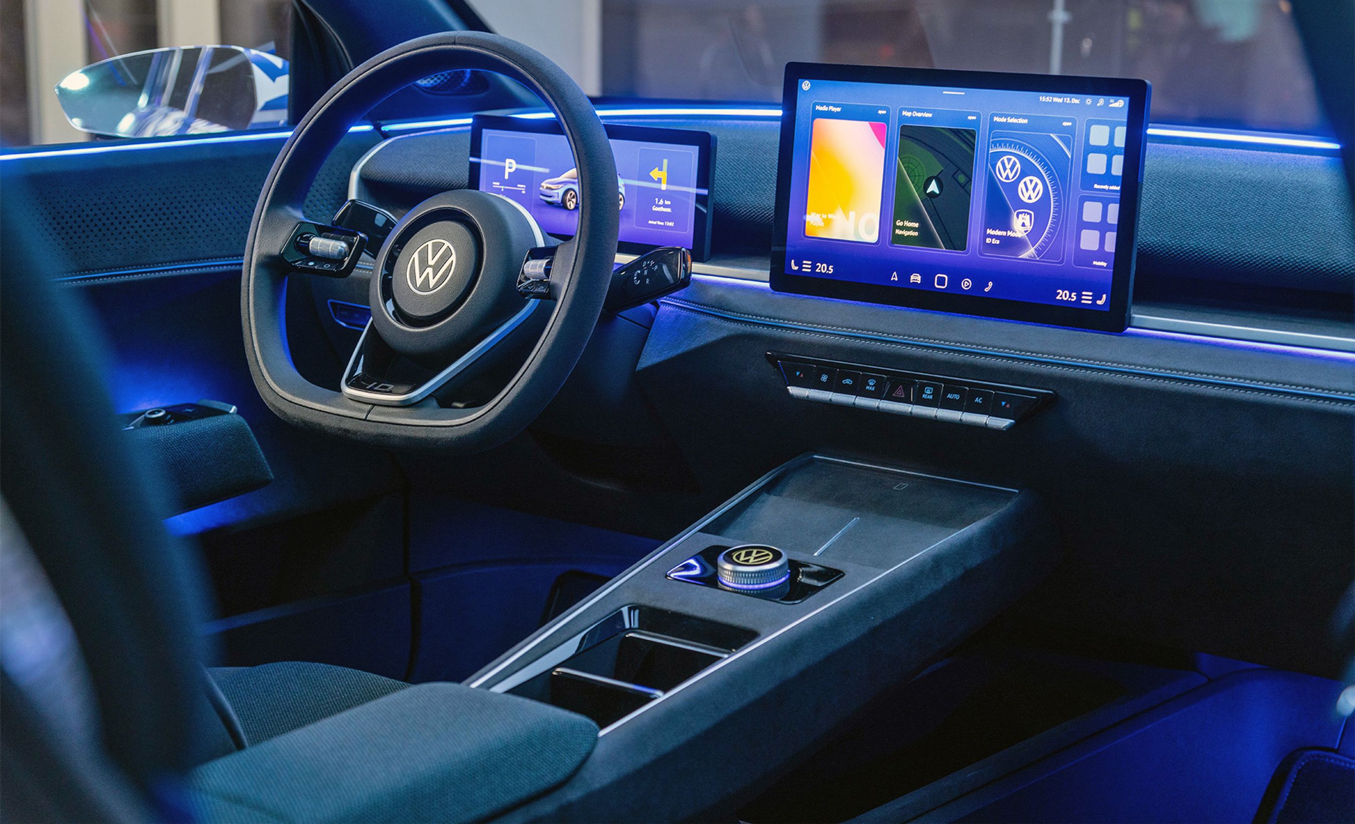 Førerpladsen i VW ID.2