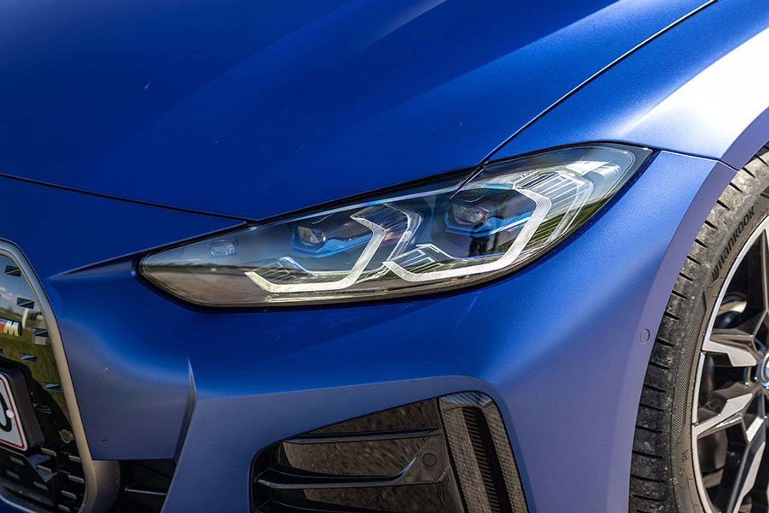 Laserlys er ekstraudstyr, men det giver et aldeles imponerende lysudbytte.