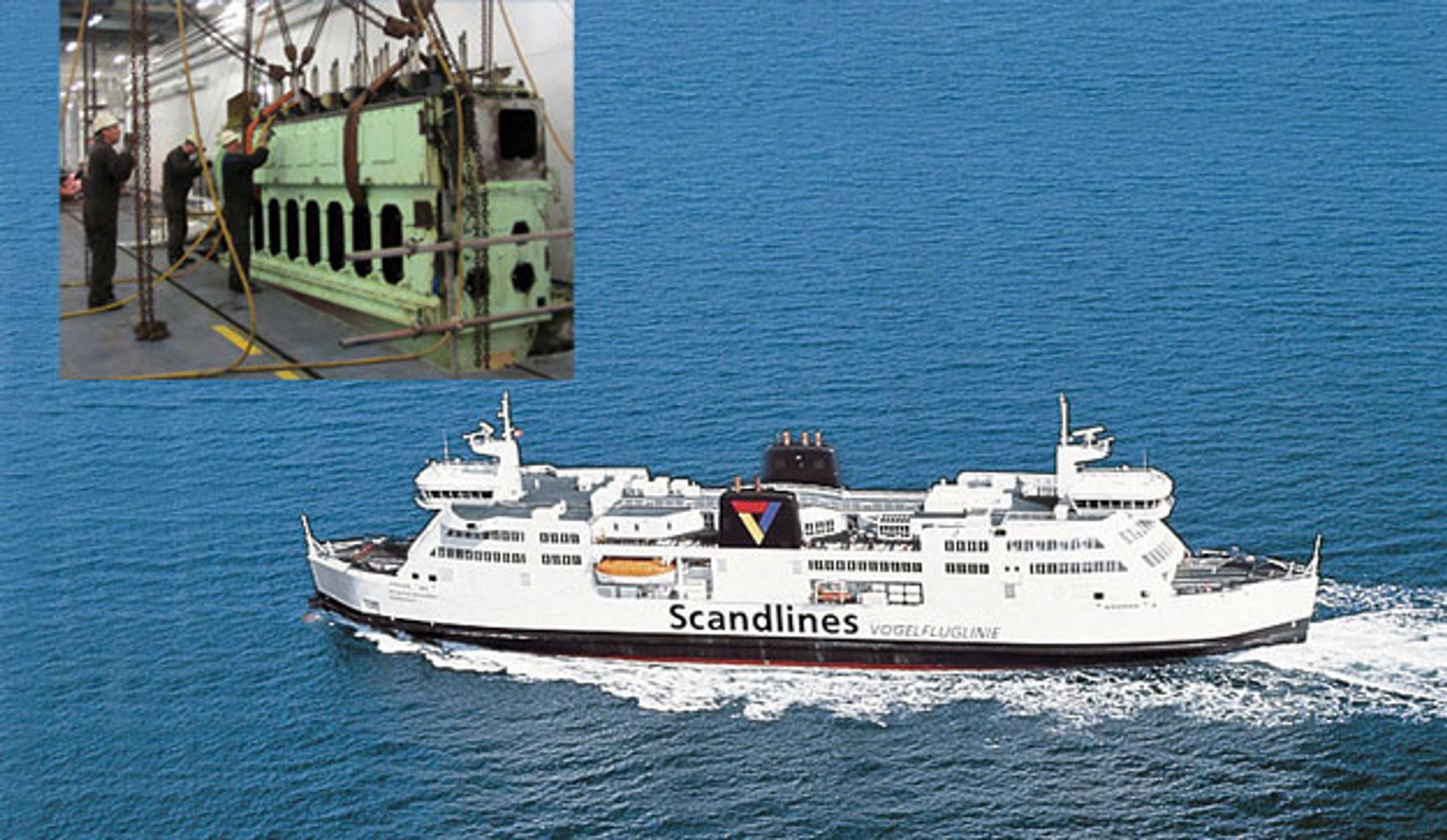 M/F Prinsesse Benedikte kommer til foråret til at sejle med hybridteknik. Lige nu mangler batteriet at blive leveret.