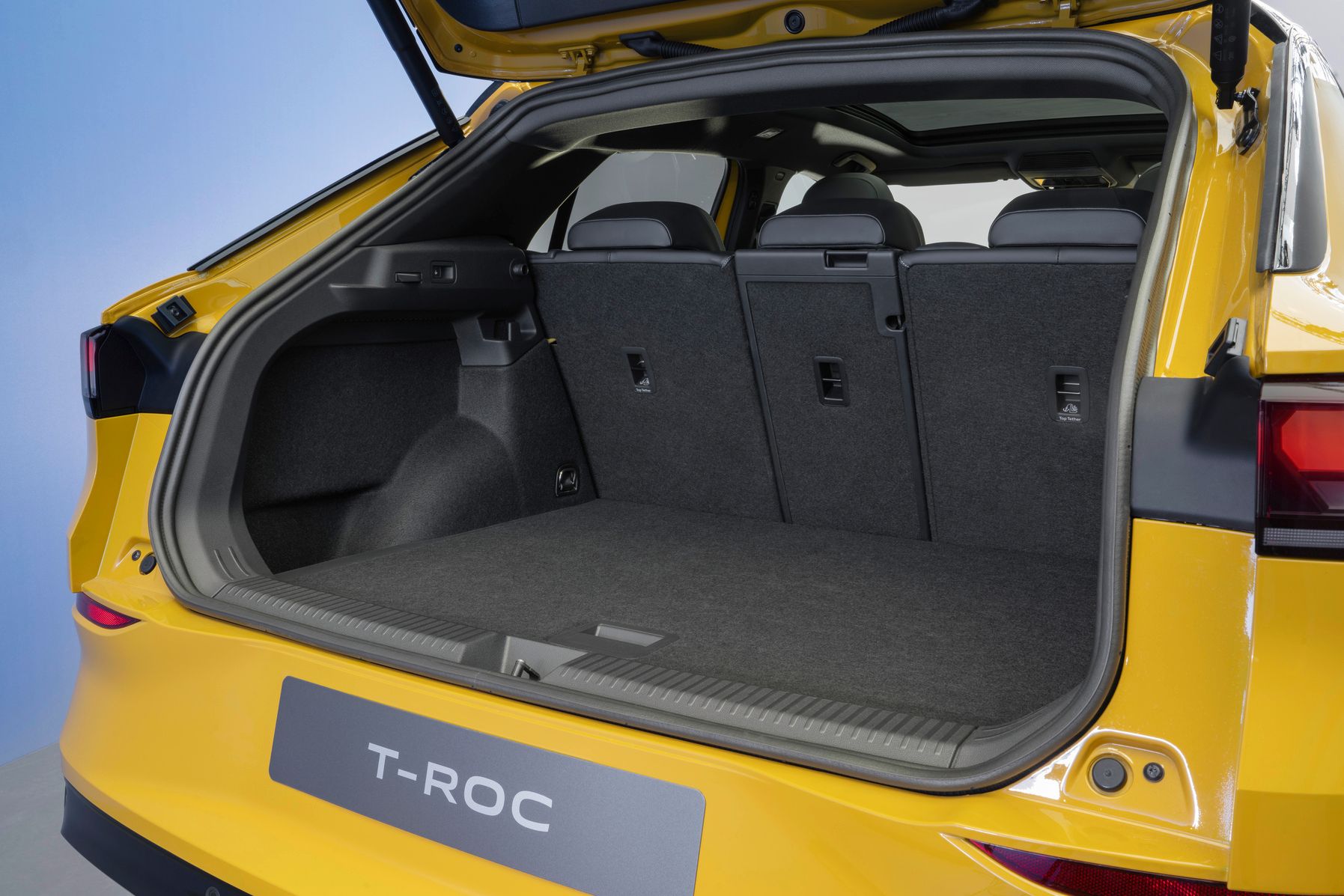 Bagagerum i VW T-Roc årgang 2026