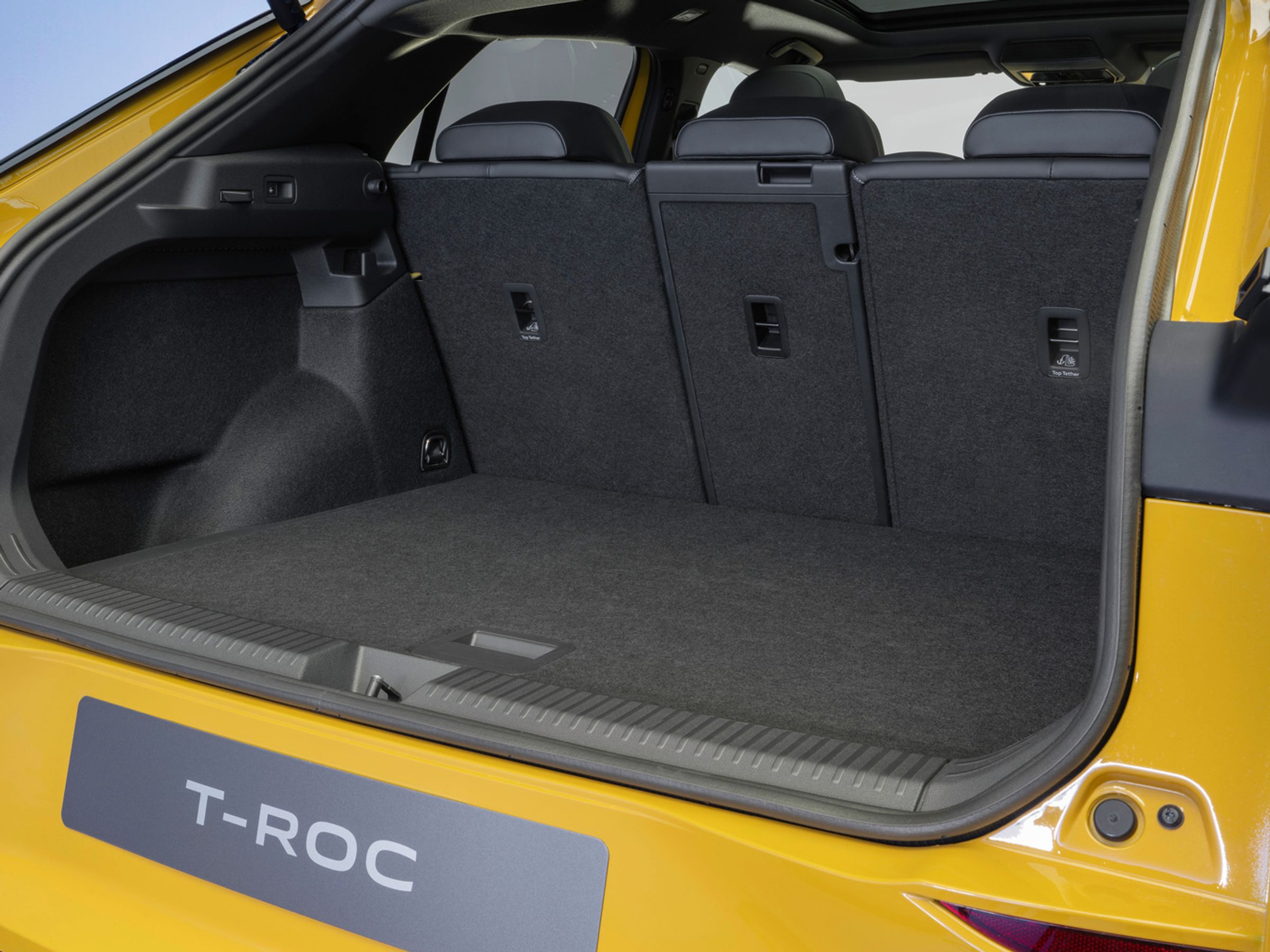 Bagagerum i VW T-Roc årgang 2026