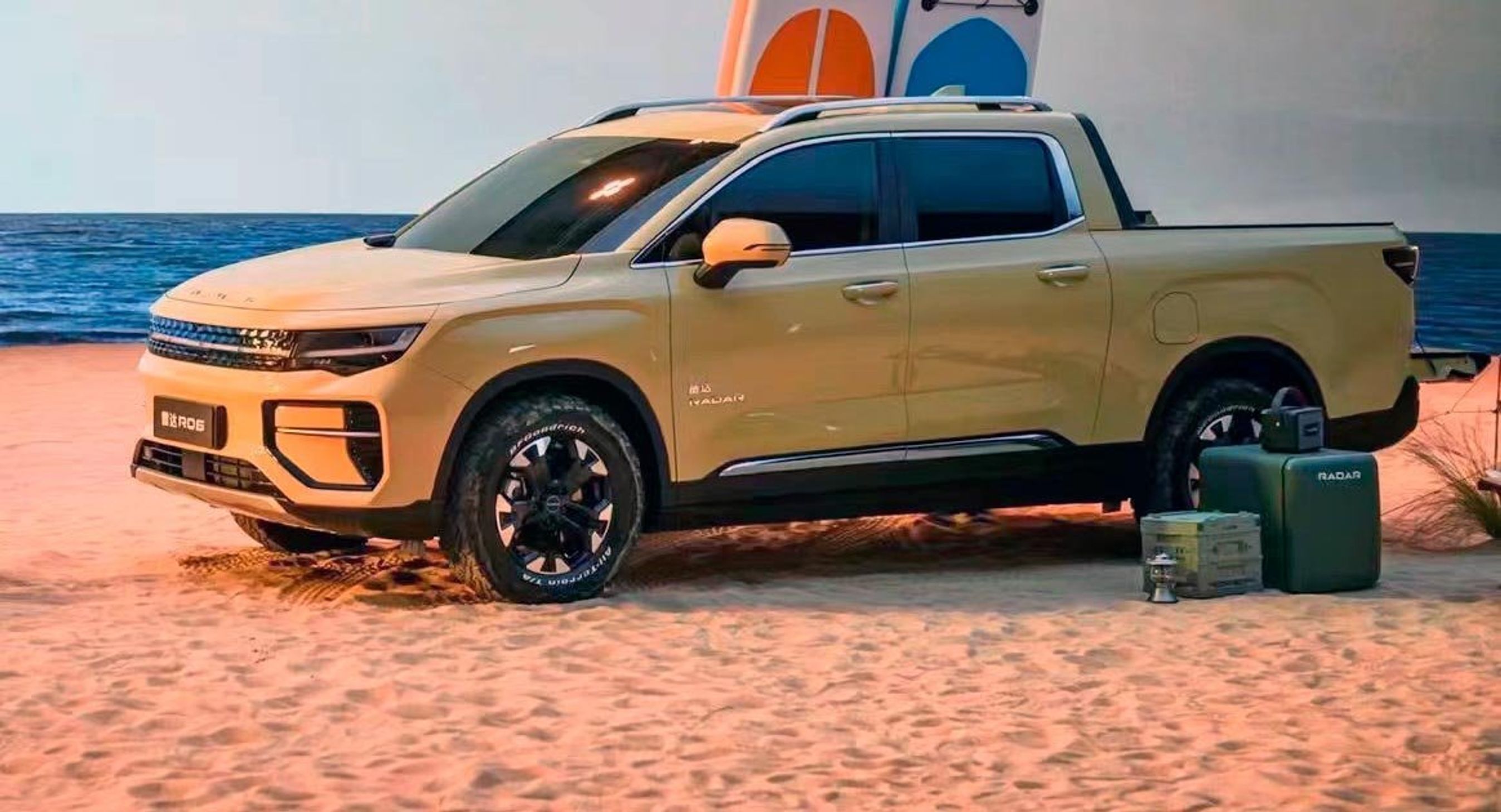 Radar RD6 er en mellemstor pickup bygget på den nyeste elbil-platform fra Geely-koncernen.