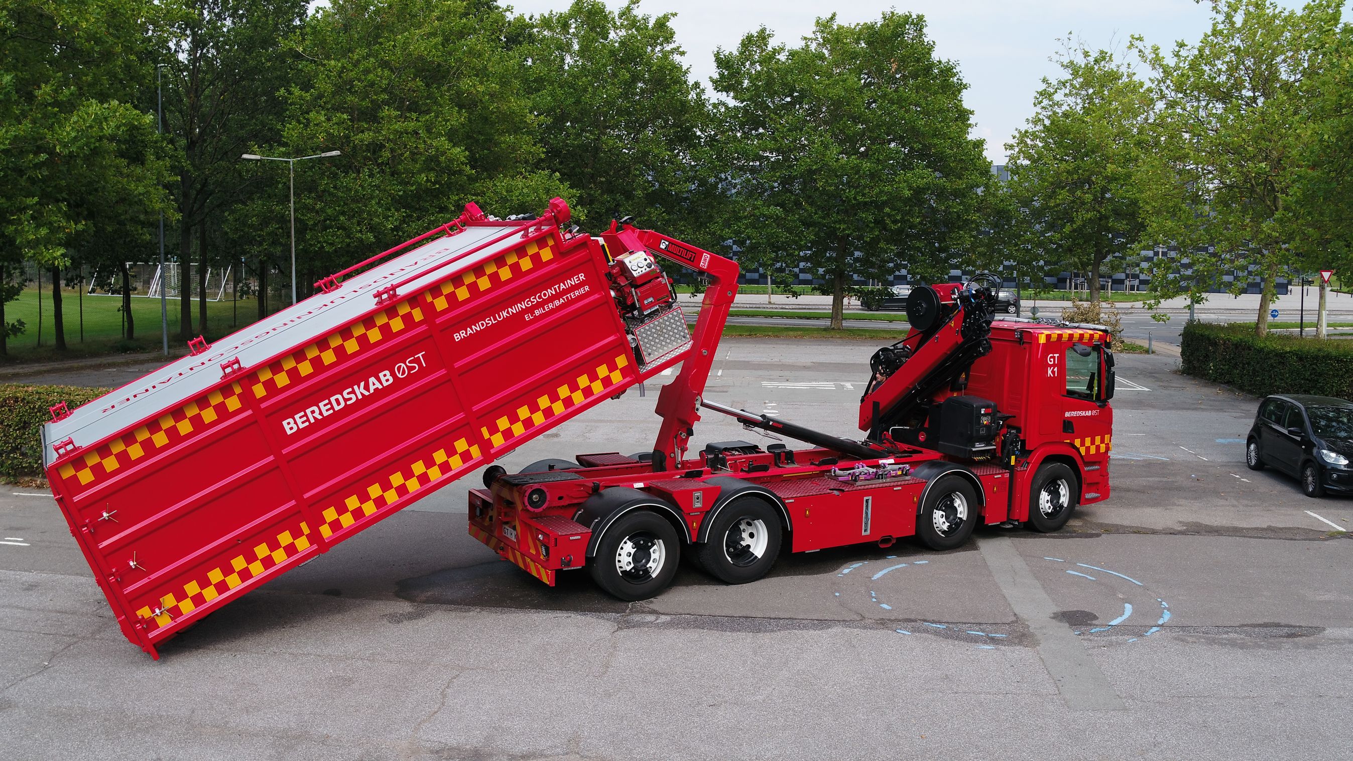 Badekar til brændende elbiler