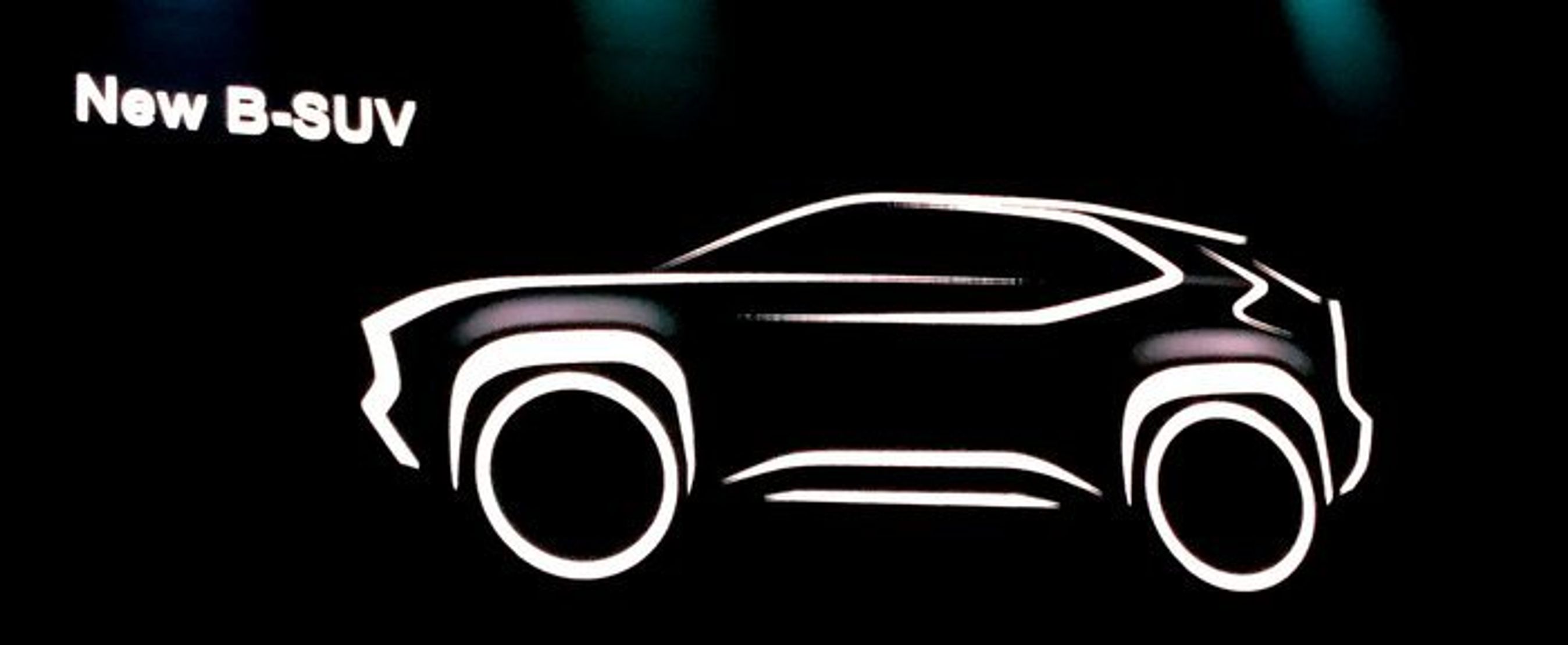 Skitsen af Toyotas kommende B-SUV.