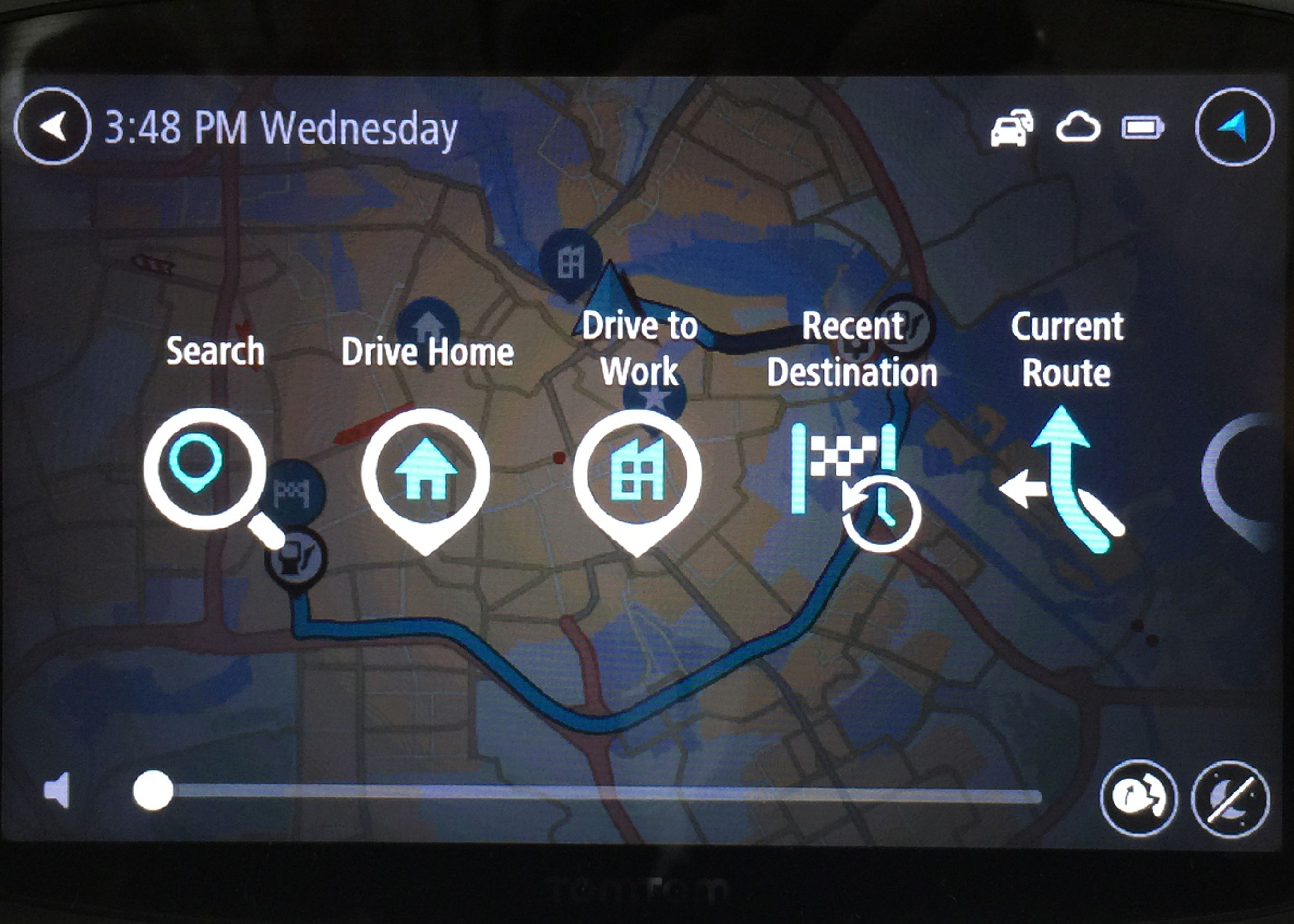 Nyt er også knapperne i menuen, hvor man kan trykke hjem direkte og ændre på rækkefølgen af ikonerne.