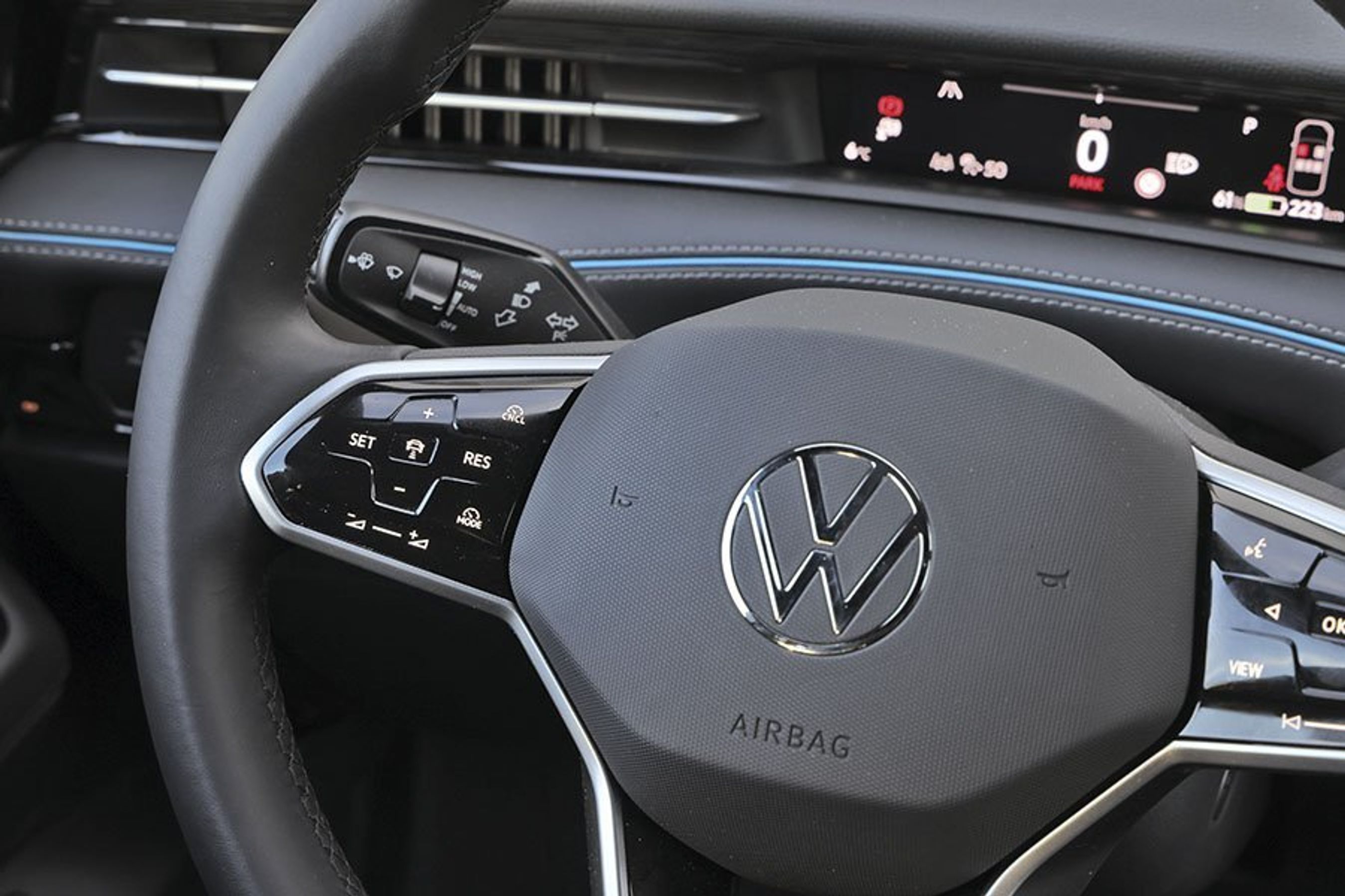 Knapper på rattet i en VW ID.7
