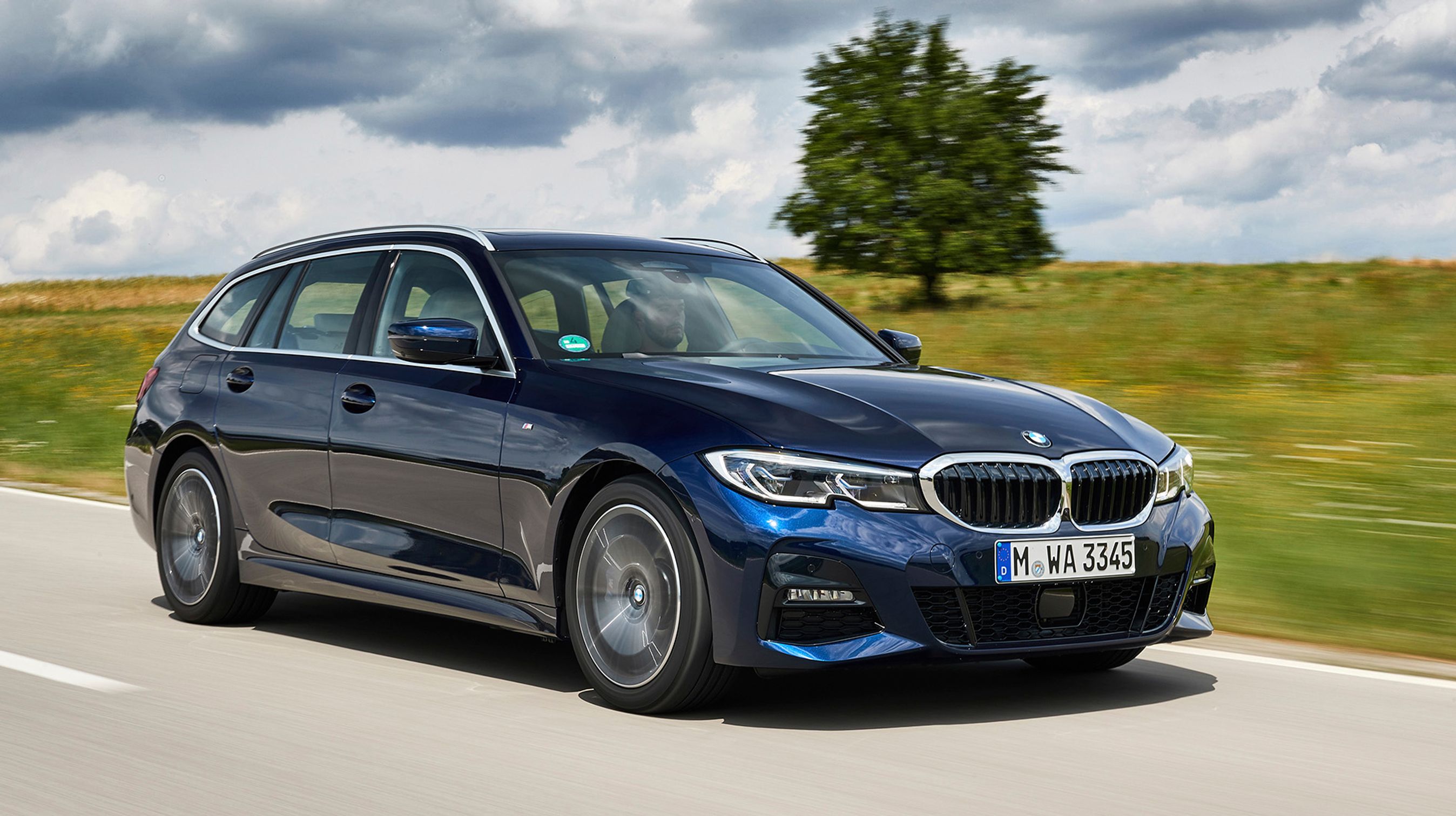 BMW 3 Tourer set forfra