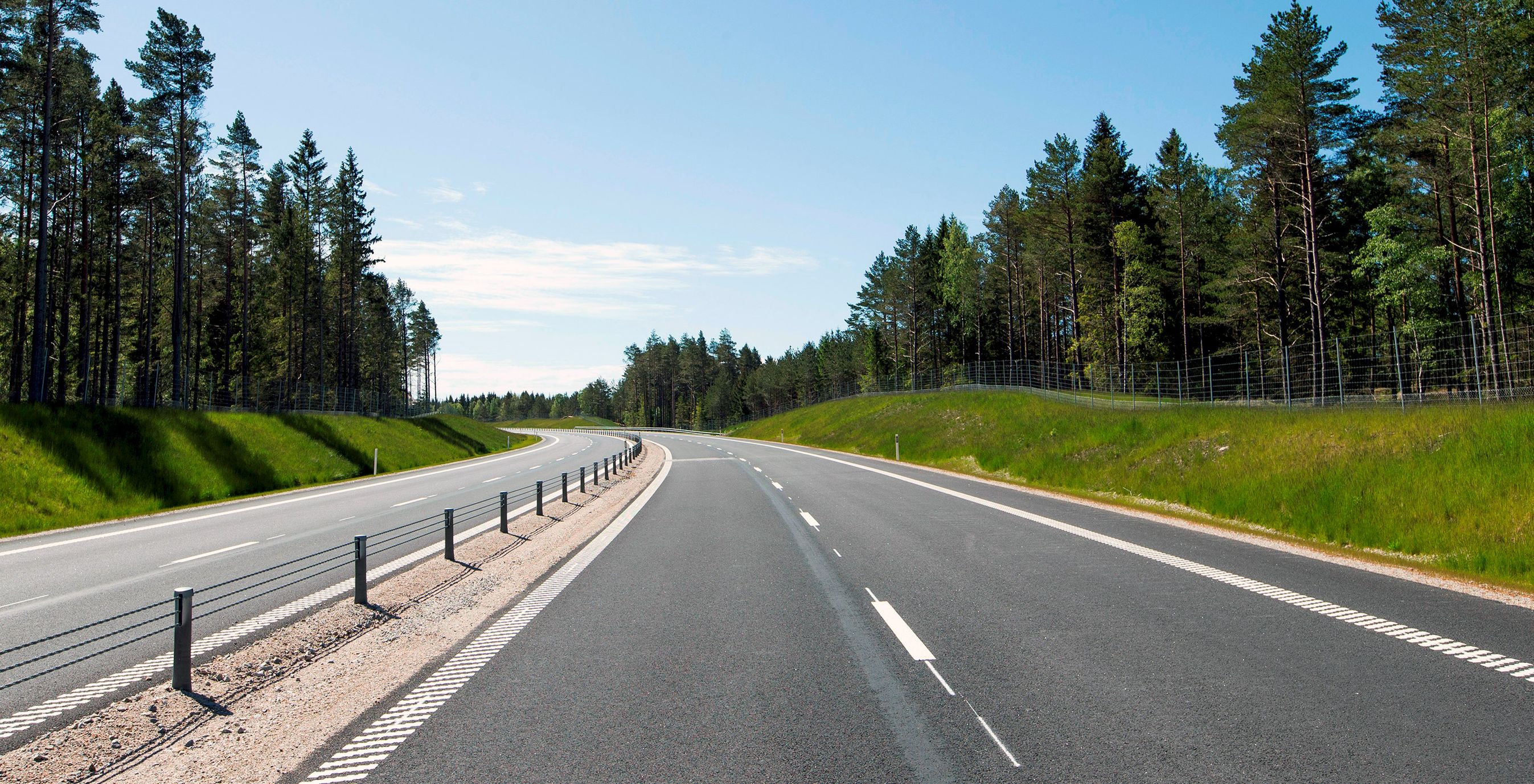 Svensk motorvej. Arkivfoto.