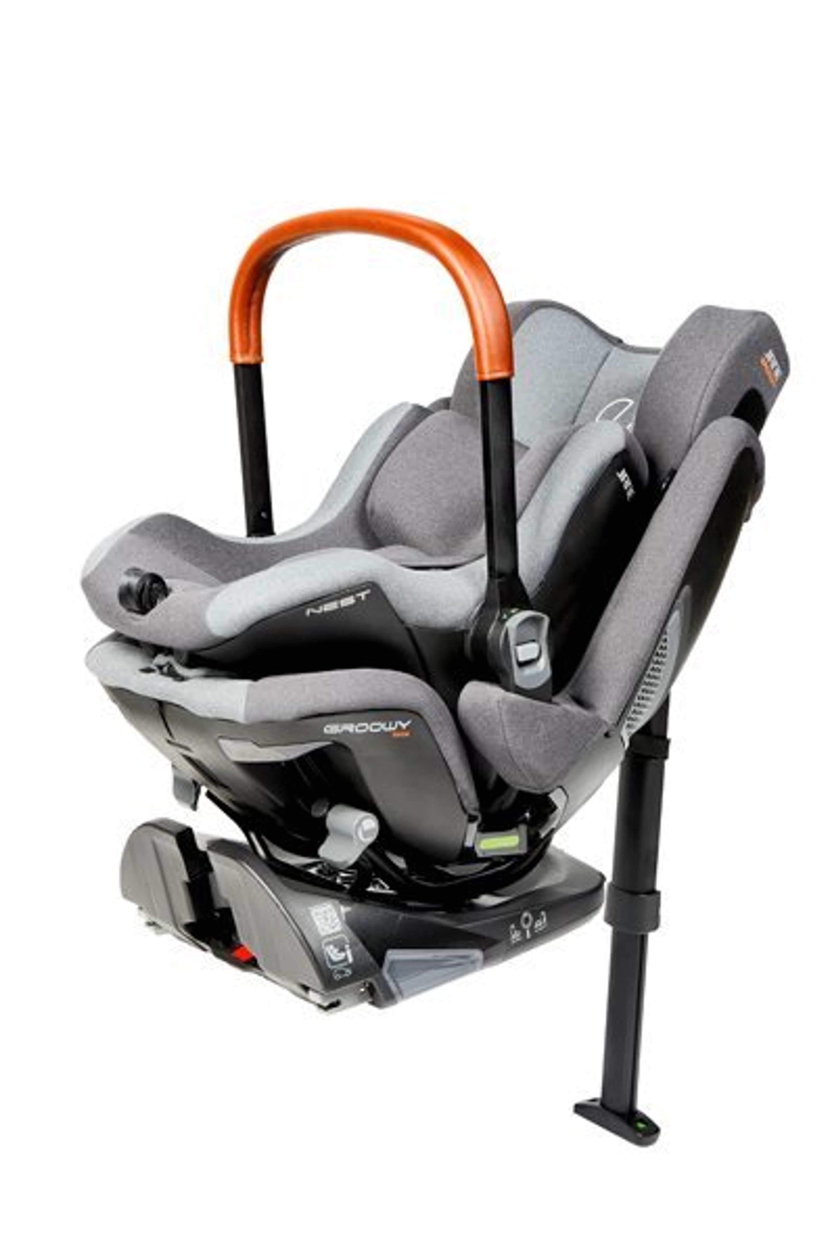 Billede af den testede autostol. 