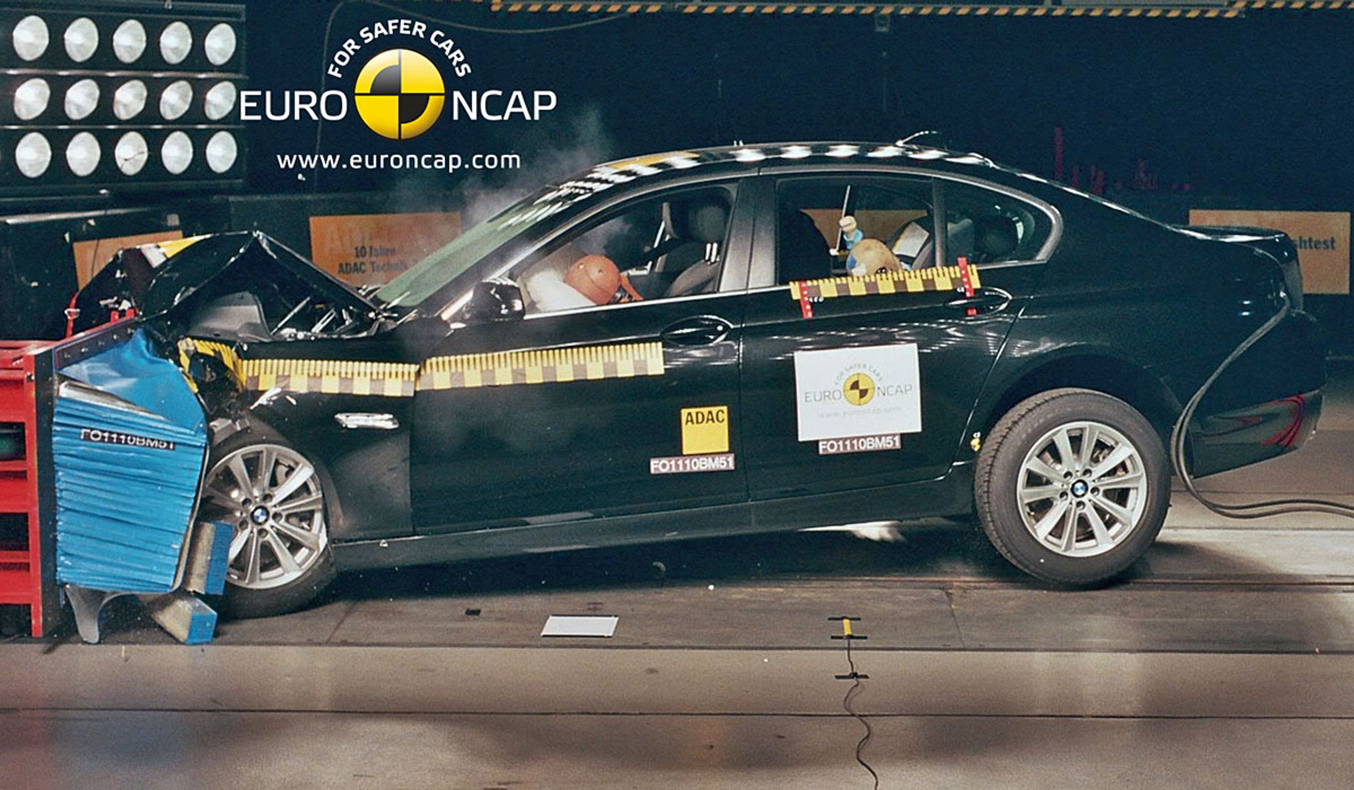 BMW 5-serie i Euro NCAPs crashtest.